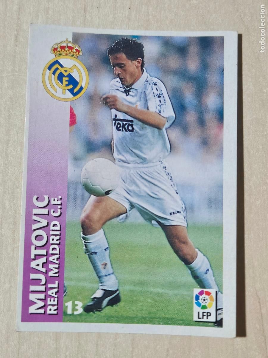 Cartes &agrave; collectionner de Football: FICHA N&ordm; 13 MIJATOVIC - CHUPA CHUPS 1998-1999, 98-99 - REAL MADRID -