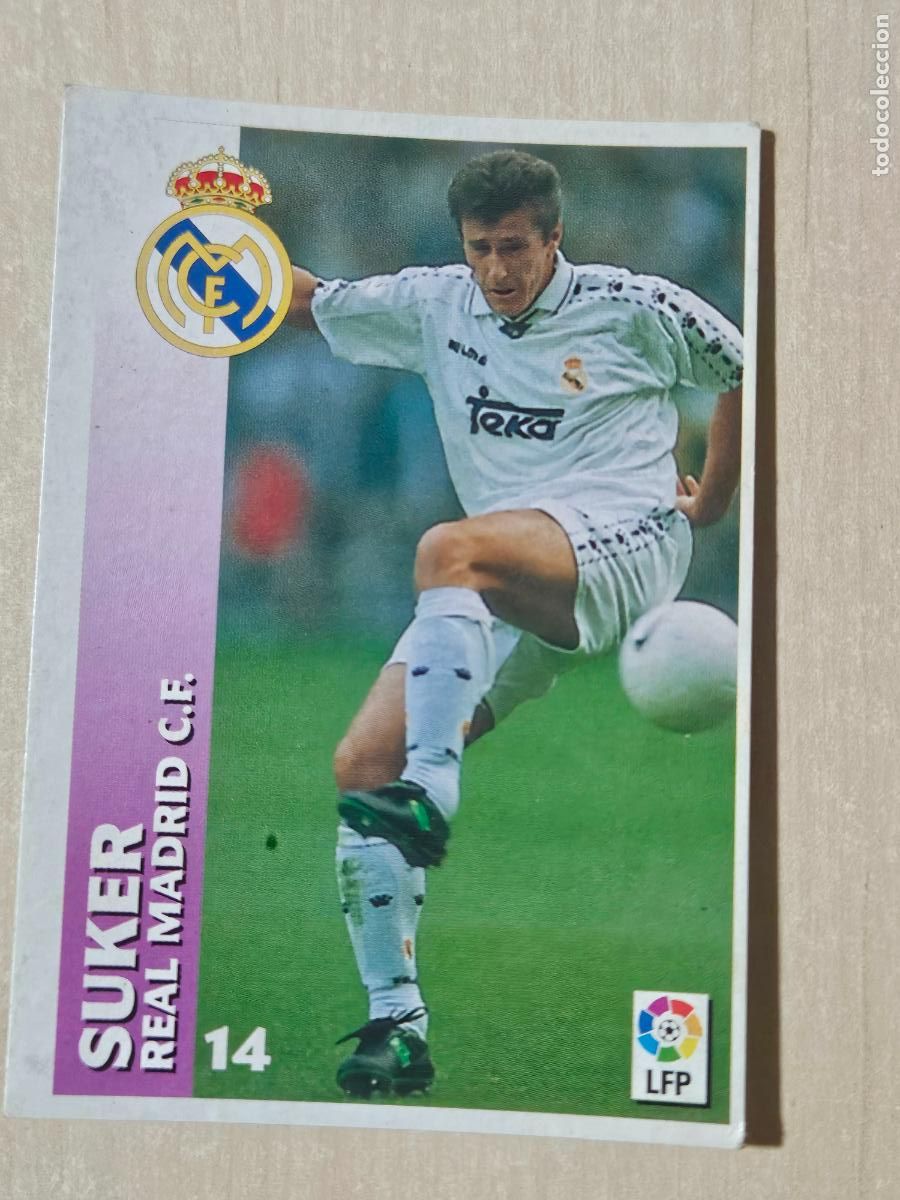 Cartes &agrave; collectionner de Football: FICHA N&ordm; 14 SUKER - CHUPA CHUPS 1998-1999, 98-99 - REAL MADRID -