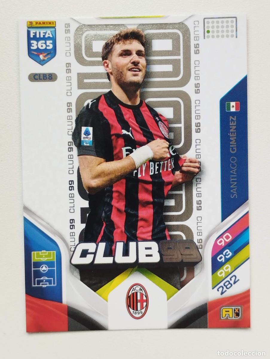 Figurine di Calcio: CROMO CARD ADRENALYN FIFA 365 2025 2026 25 26 CLUB 99 CLB8 SANTIAGO GIMENEZ MILAN