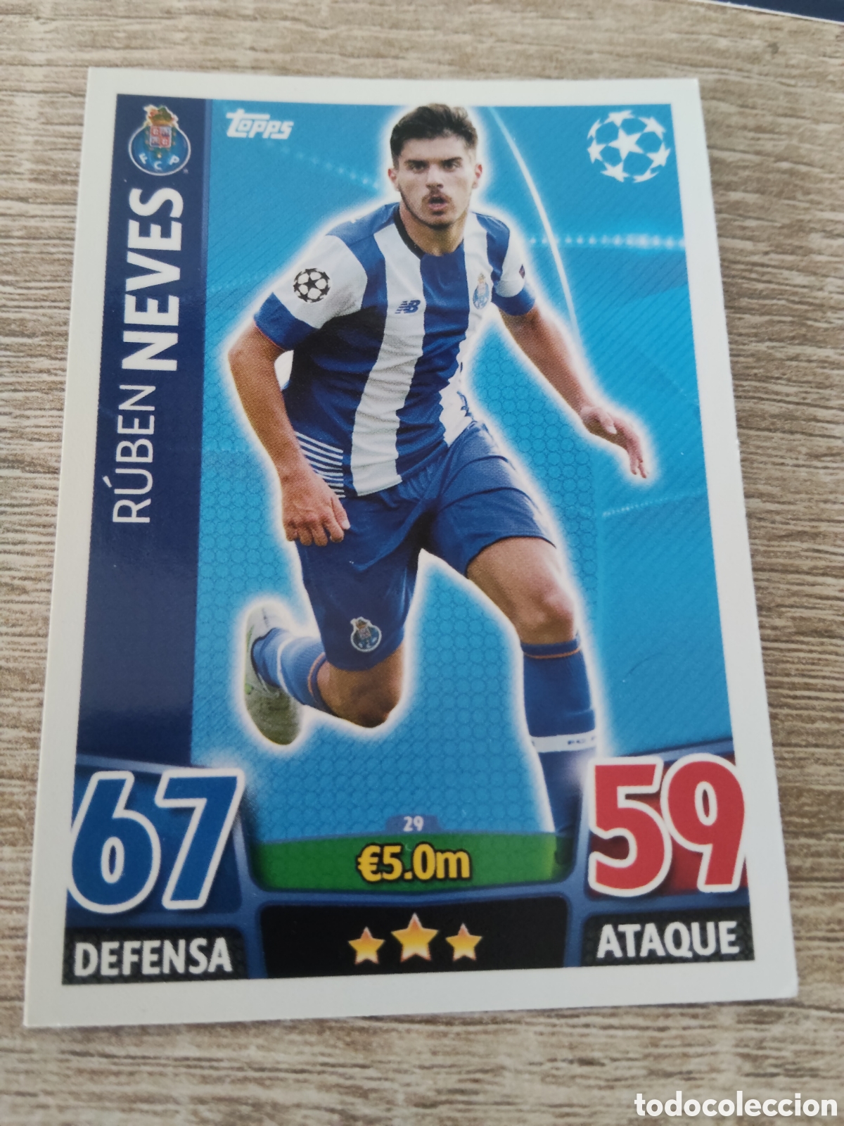 Cartes &agrave; collectionner de Football: Topps match attax champions league 2015 2016 15 16 29 Rub&eacute;n Neves Oporto