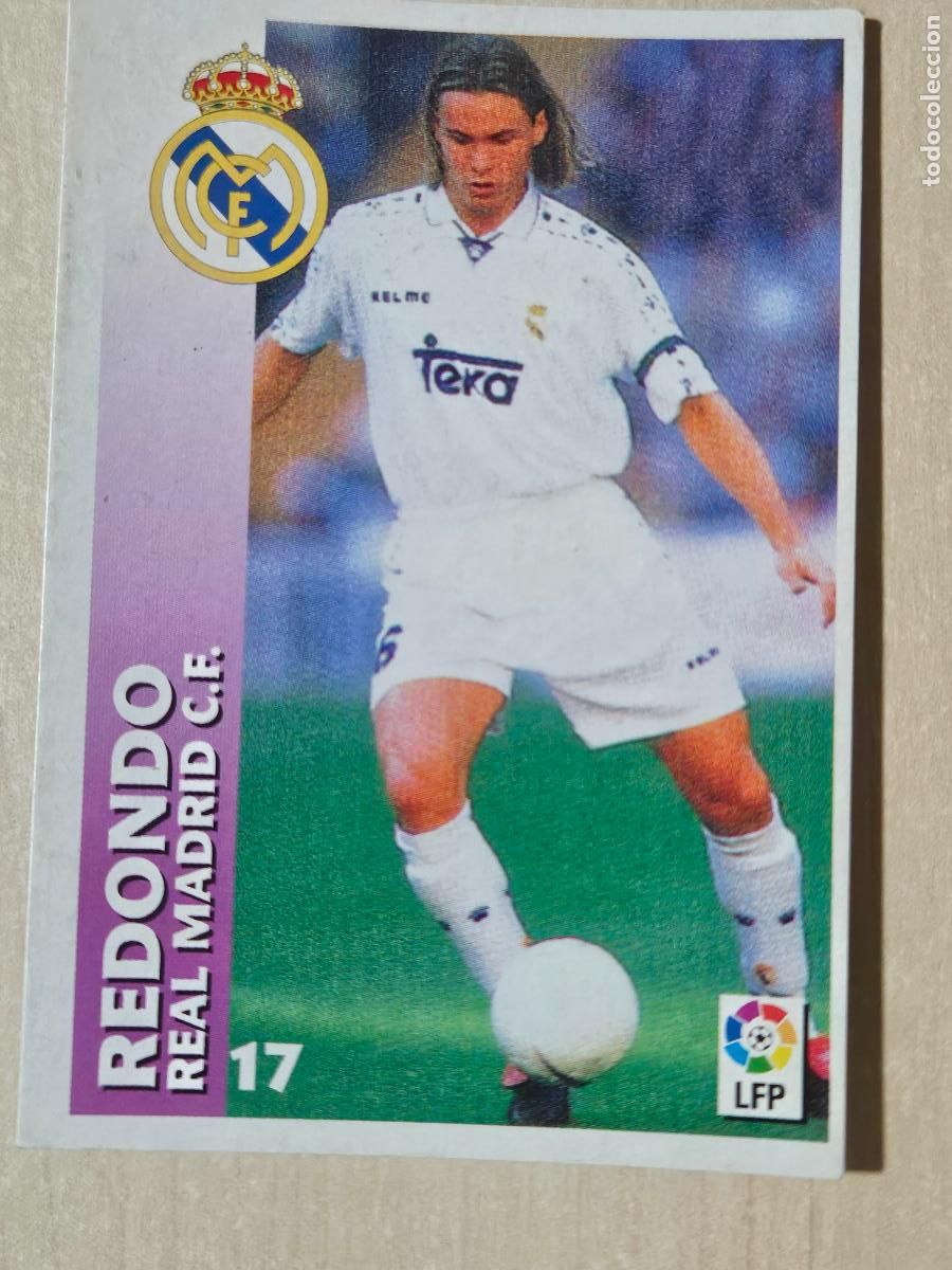 Football Stickers: FICHA N&ordm; 17 REDONDO - CHUPA CHUPS 1998-1999, 98-99 - REAL MADRID -