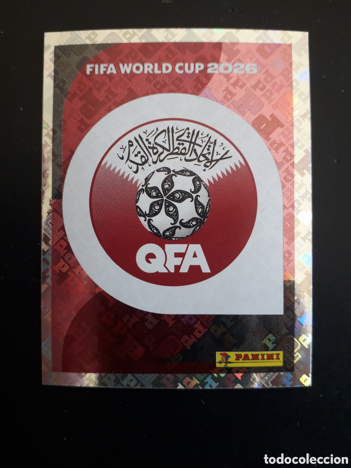 Cromos de Futebol: ESCUDO QATAR QAT 1 MUNDIAL F&Uacute;TBOL 2026 FIFA WORLD CUP PANINI SIN PEGAR PEDIDO M&Iacute;NIMO 3&euro;