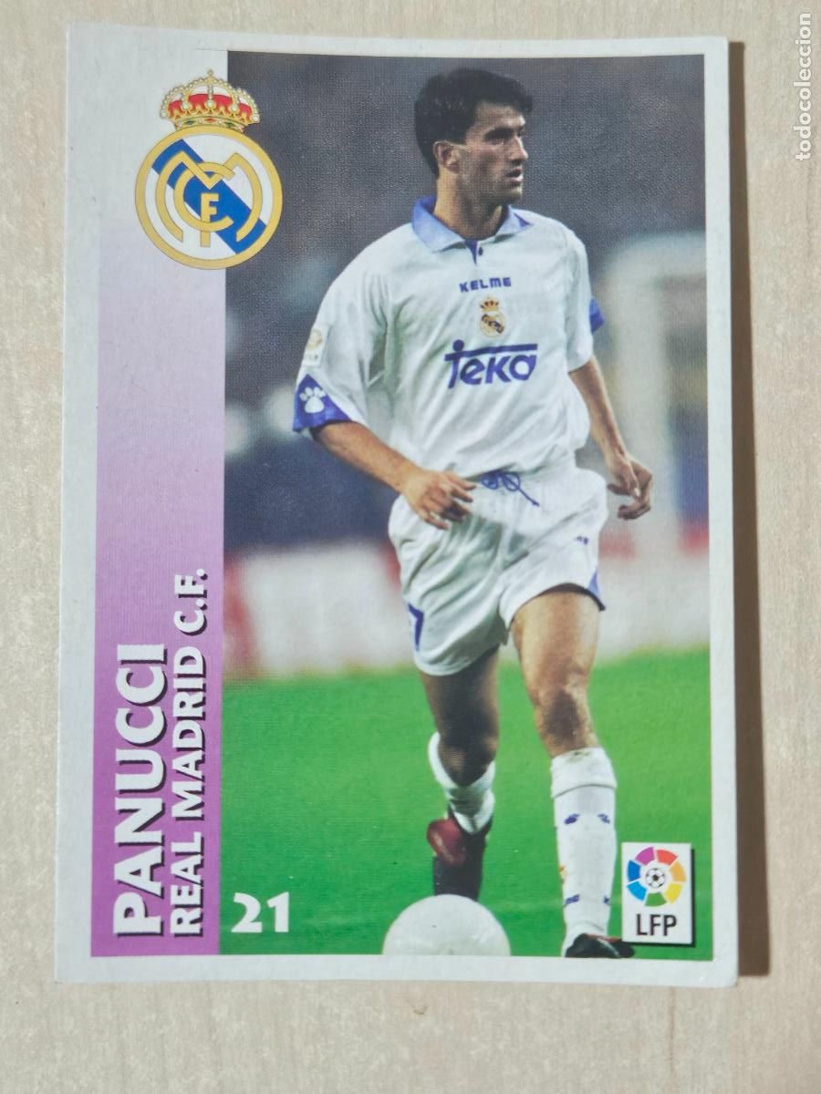Football Stickers: FICHA N&ordm; 21 PANUCCI - CHUPA CHUPS 1998-1999, 98-99 - REAL MADRID -