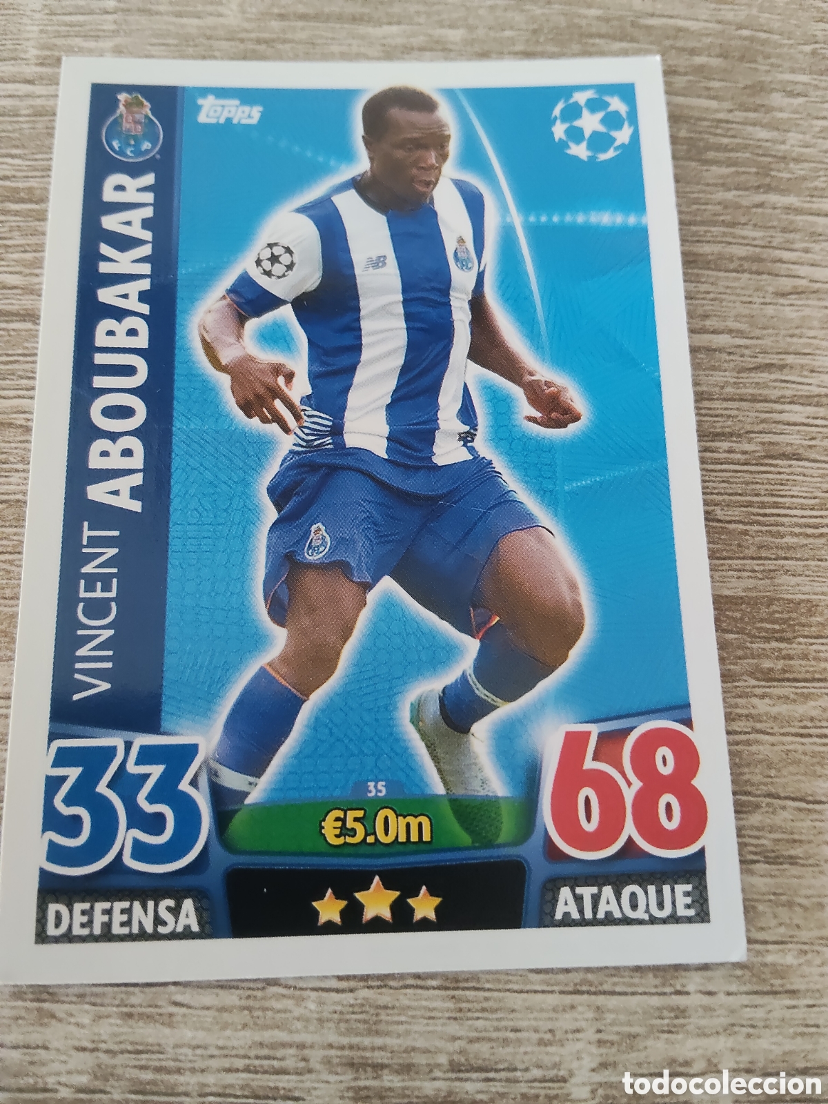 Cromos de Futebol: Topps match attax champions league 2015 2016 15 16 35 Vincent Aboubakar Oporto