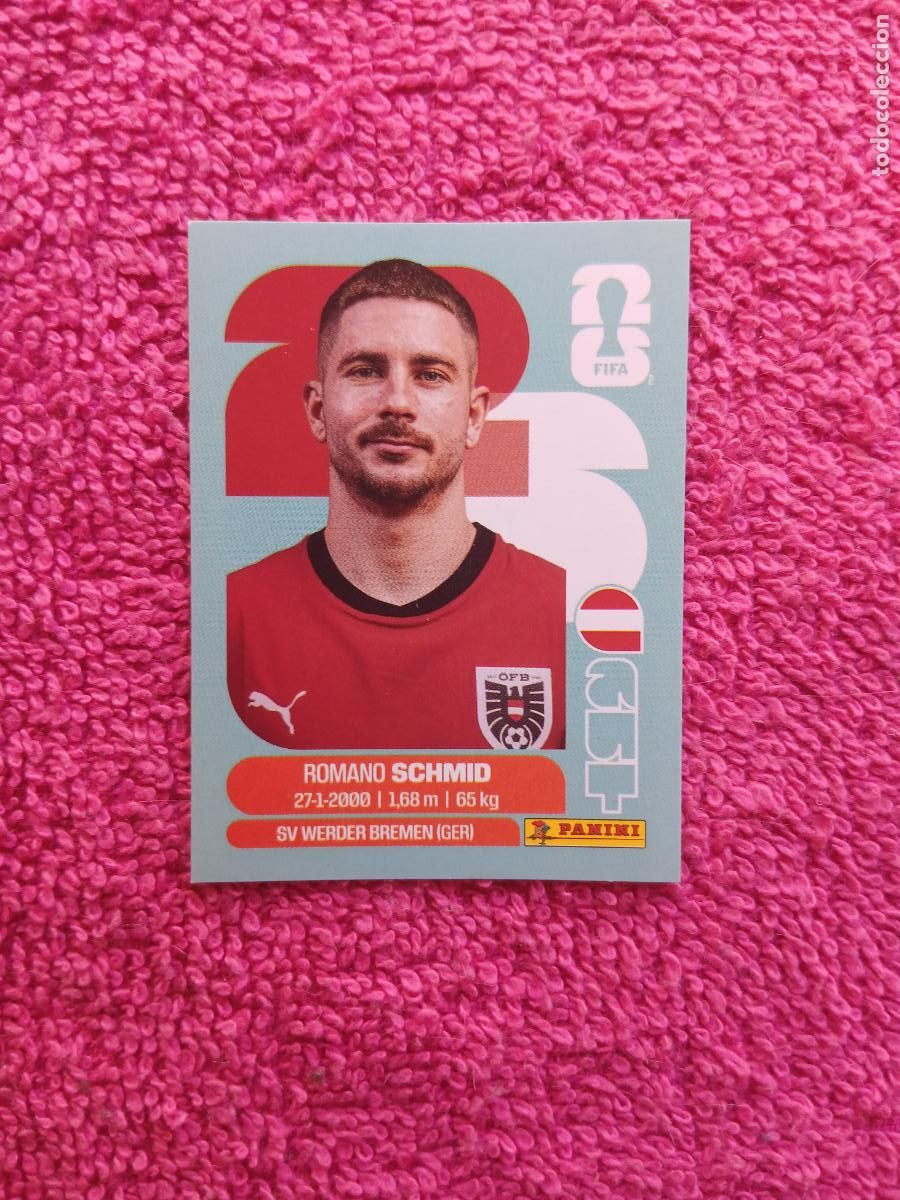 Cromos de Futebol: FIFA World Cup 2026 romano schmid aut 16 selecci&oacute;n de austria aut16 panini 2026