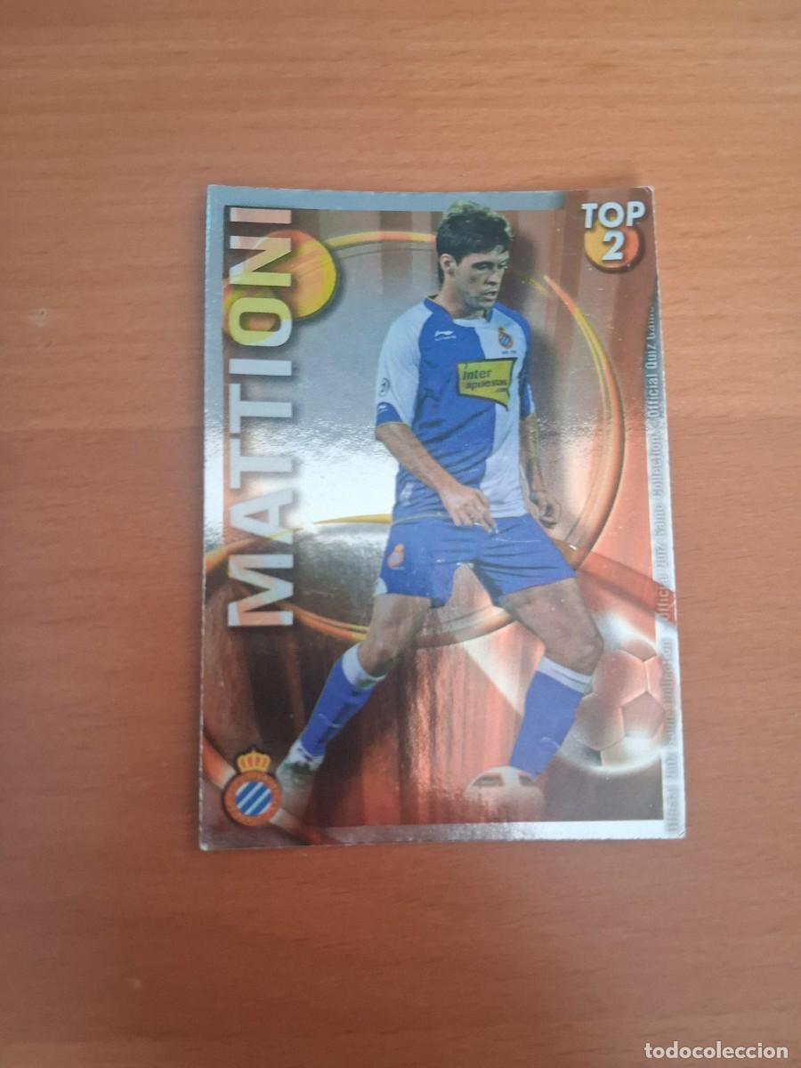Fu&szlig;ball-Sticker: Mundicromo Official Quiz Game Collection 2010 2011 Top 2 Rojo RCD Espanyol 555 Mattioni