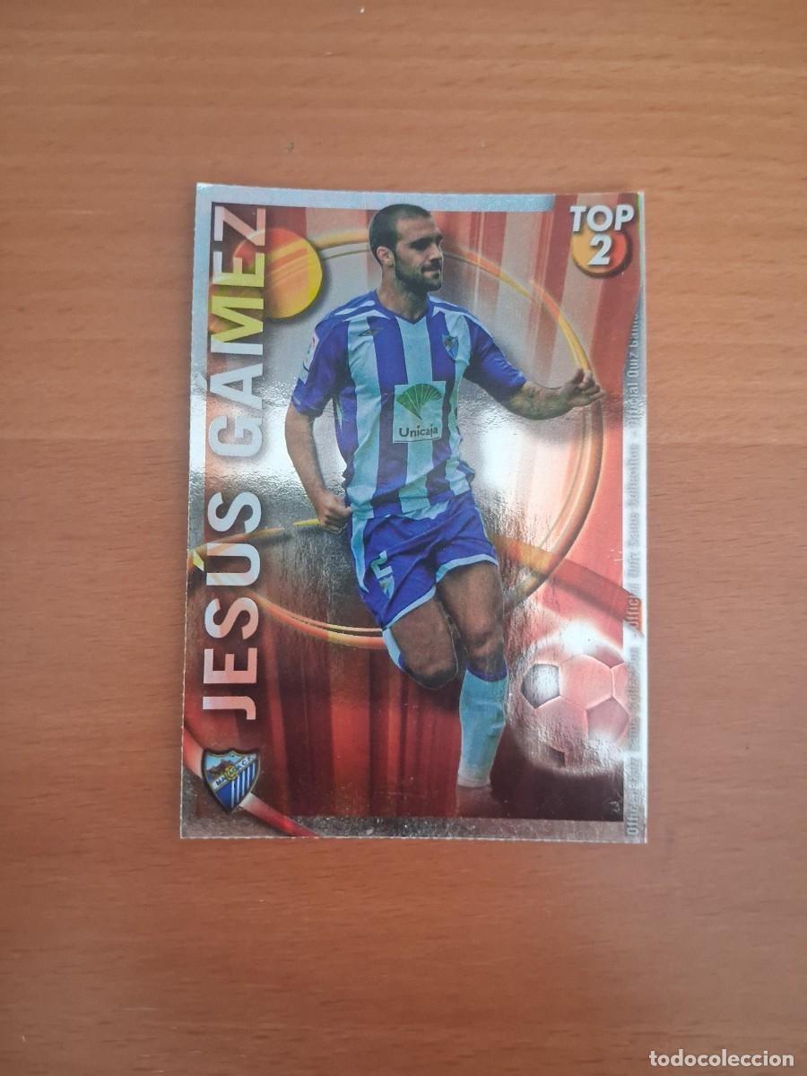 Cromos de Futebol: Mundicromo Official Quiz Game Collection 2010 2011 Top 2 Rojo Malaga CF 556 Jesus Gamez
