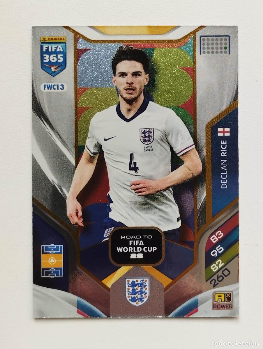 Cromos de f&uacute;tbol: CROMO CARD ADRENALYN FIFA 365 2025 2026 25 26 ROAD TO FIFA WORLD CUP FWC13 DECLAN RICE INGLATERRA