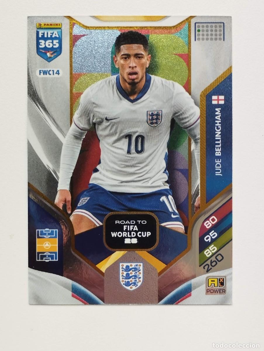 Cromos de f&uacute;tbol: CROMO CARD ADRENALYN FIFA 365 2025 2026 25 26 ROAD TO FIFA WORLD CUP FWC14 BELLINGHAM INGLATERRA