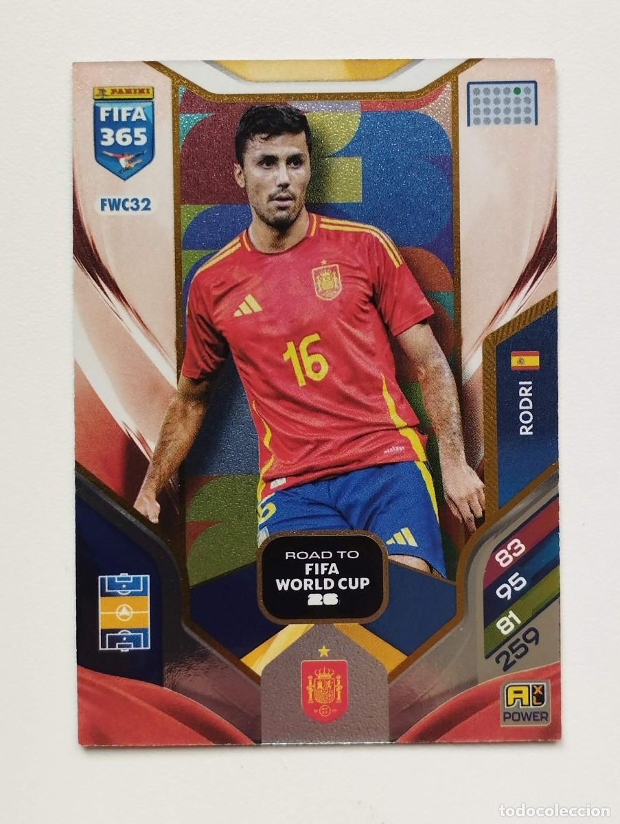 Cromos de f&uacute;tbol: CROMO CARD ADRENALYN FIFA 365 2025 2026 25 26 ROAD TO FIFA WORLD CUP FWC32 RODRI ESPA&Ntilde;A