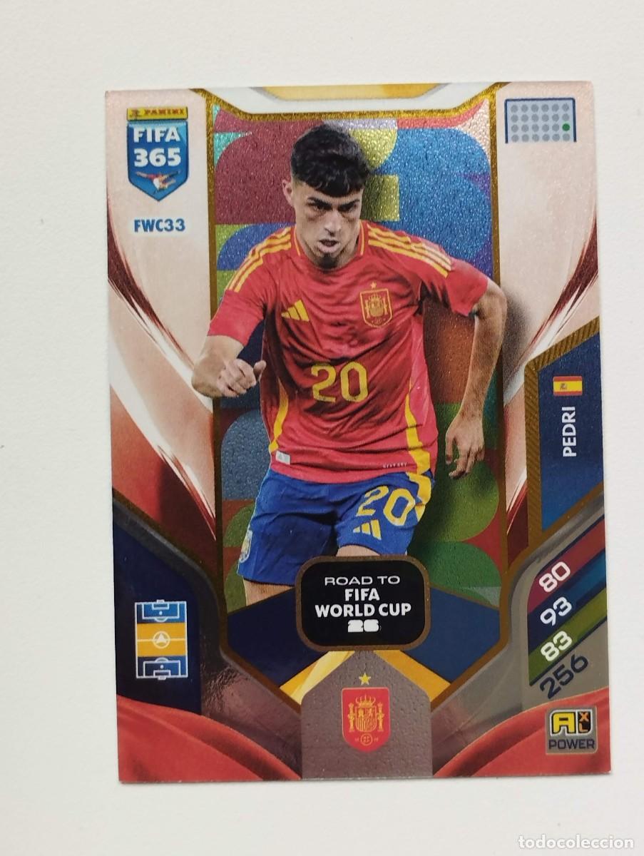 Cromos de f&uacute;tbol: CROMO CARD ADRENALYN FIFA 365 2025 2026 25 26 ROAD TO FIFA WORLD CUP FWC33 PEDRI ESPA&Ntilde;A