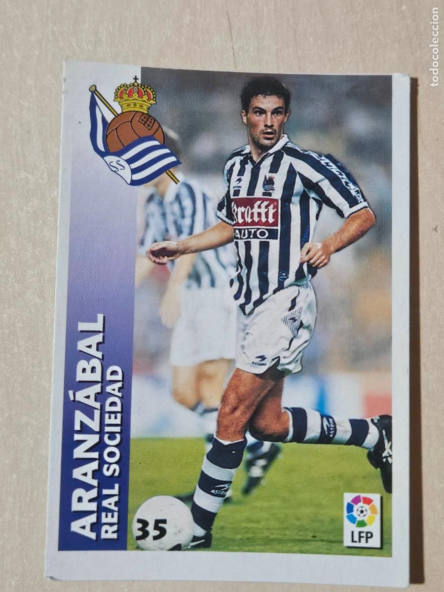 Fu&szlig;ball-Sticker: FICHA N&ordm; 35 ARANZABAL - CHUPA CHUPS 1998-1999, 98-99 - REAL SOCIEDAD