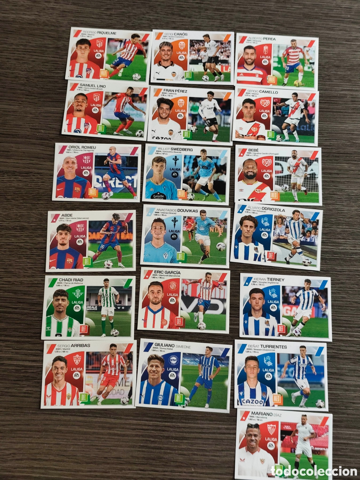 Fu&szlig;ball-Sticker: 19 colocas liga Este 2023 24 Panini sin pegar