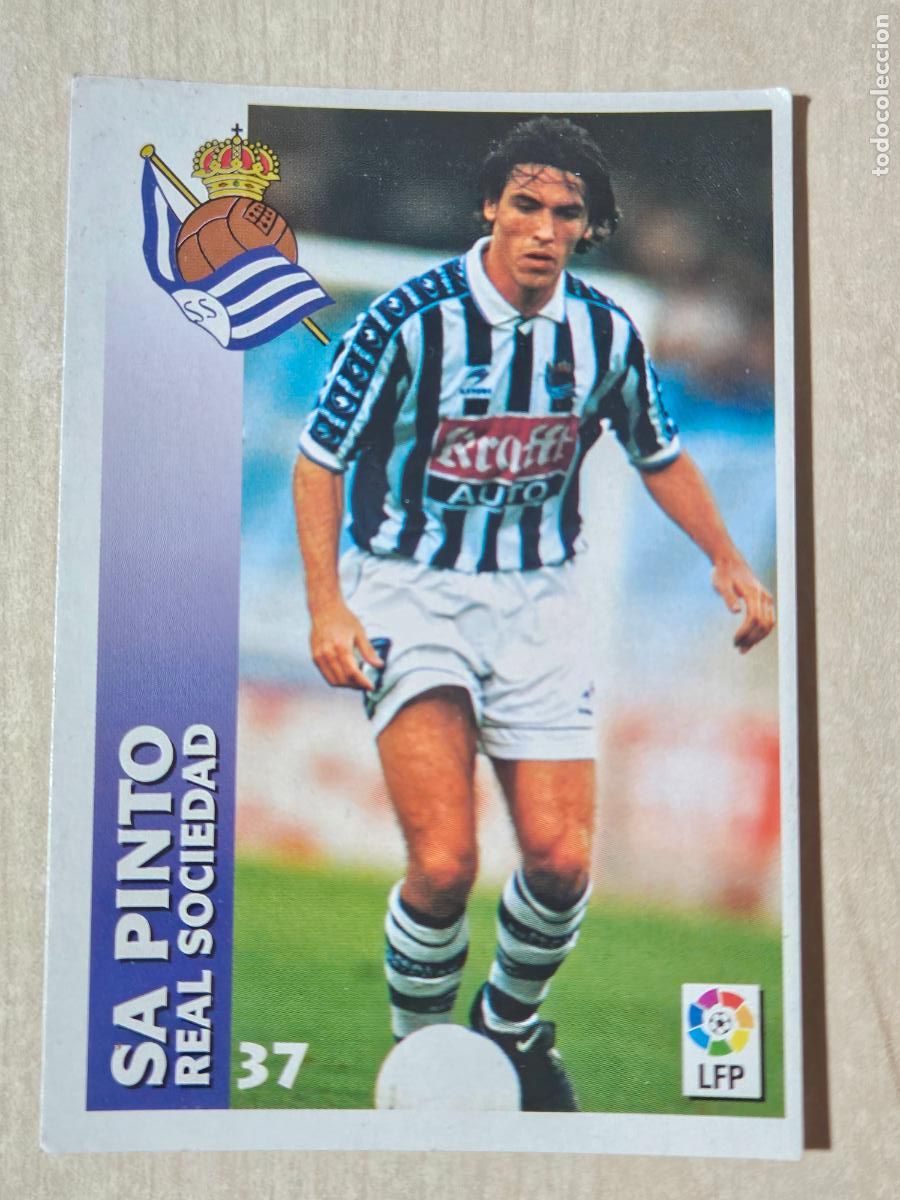 Fu&szlig;ball-Sticker: FICHA N&ordm; 37 SA PINTO - CHUPA CHUPS 1998-1999, 98-99 - REAL SOCIEDAD