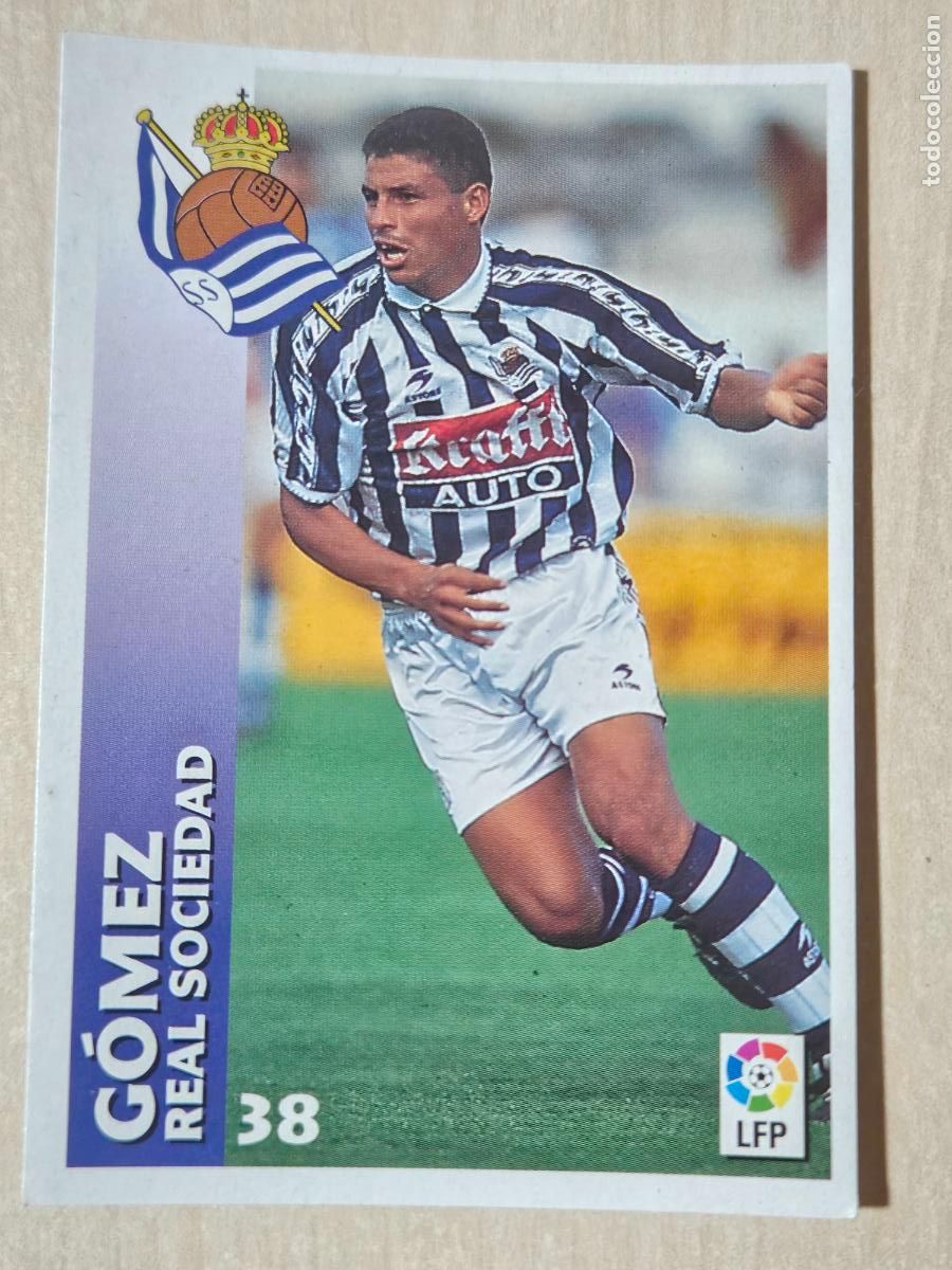 Fu&szlig;ball-Sticker: FICHA N&ordm; 38 GOMEZ - CHUPA CHUPS 1998-1999, 98-99 - REAL SOCIEDAD