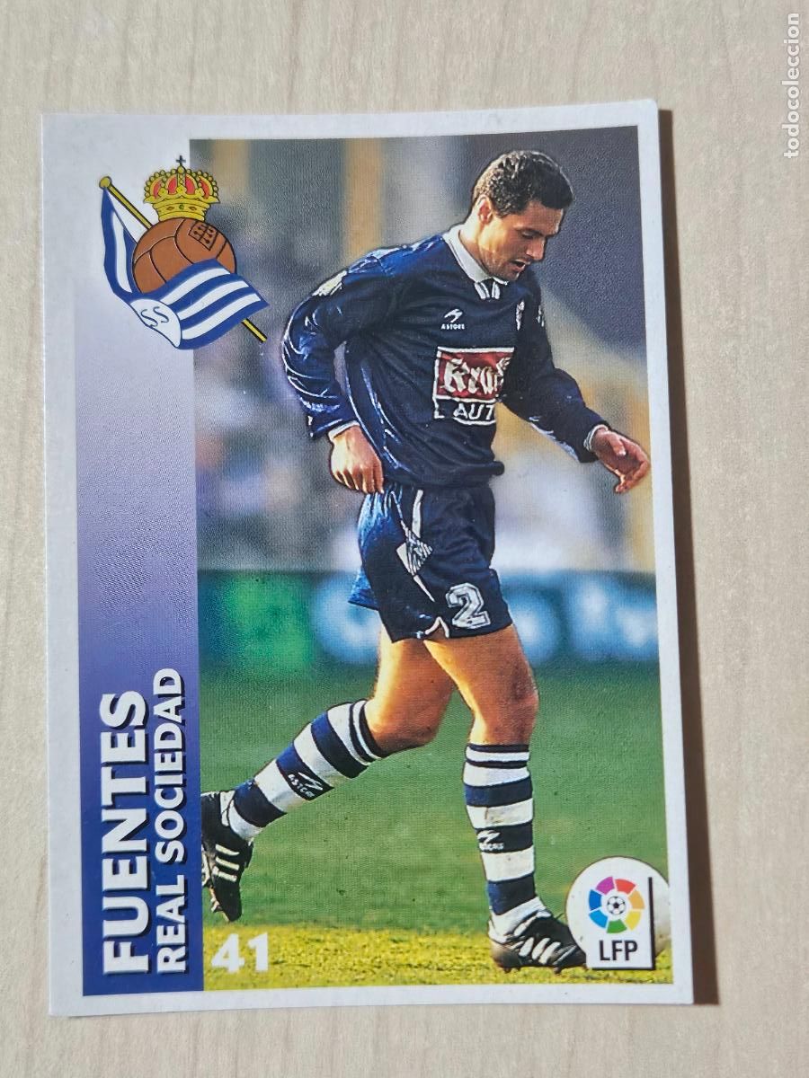 Football Stickers: FICHA N&ordm; 41 FUENTES - CHUPA CHUPS 1998-1999, 98-99 - REAL SOCIEDAD