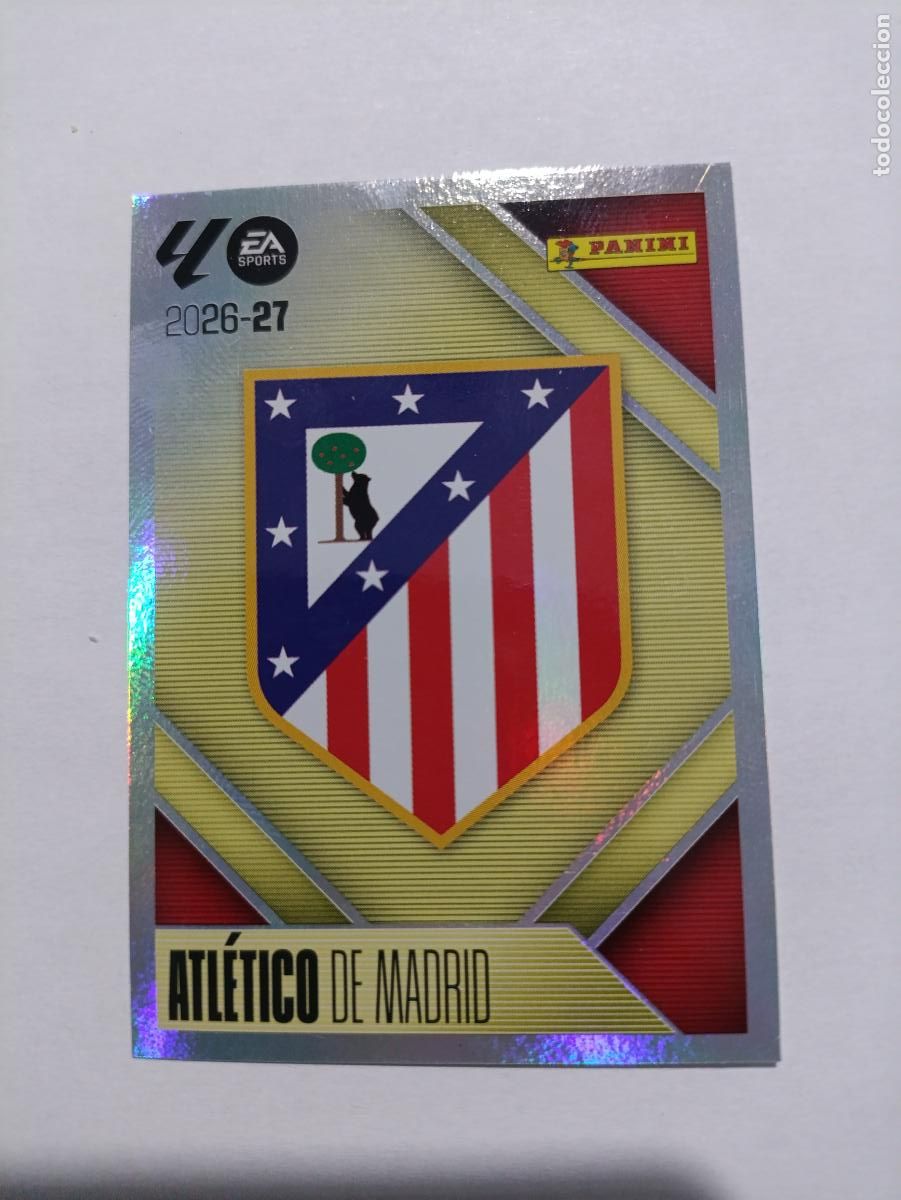 Football Stickers: LIGA ESTE 2026 2027 ATLETICO DE MADRID ESCUDO N&ordm;1