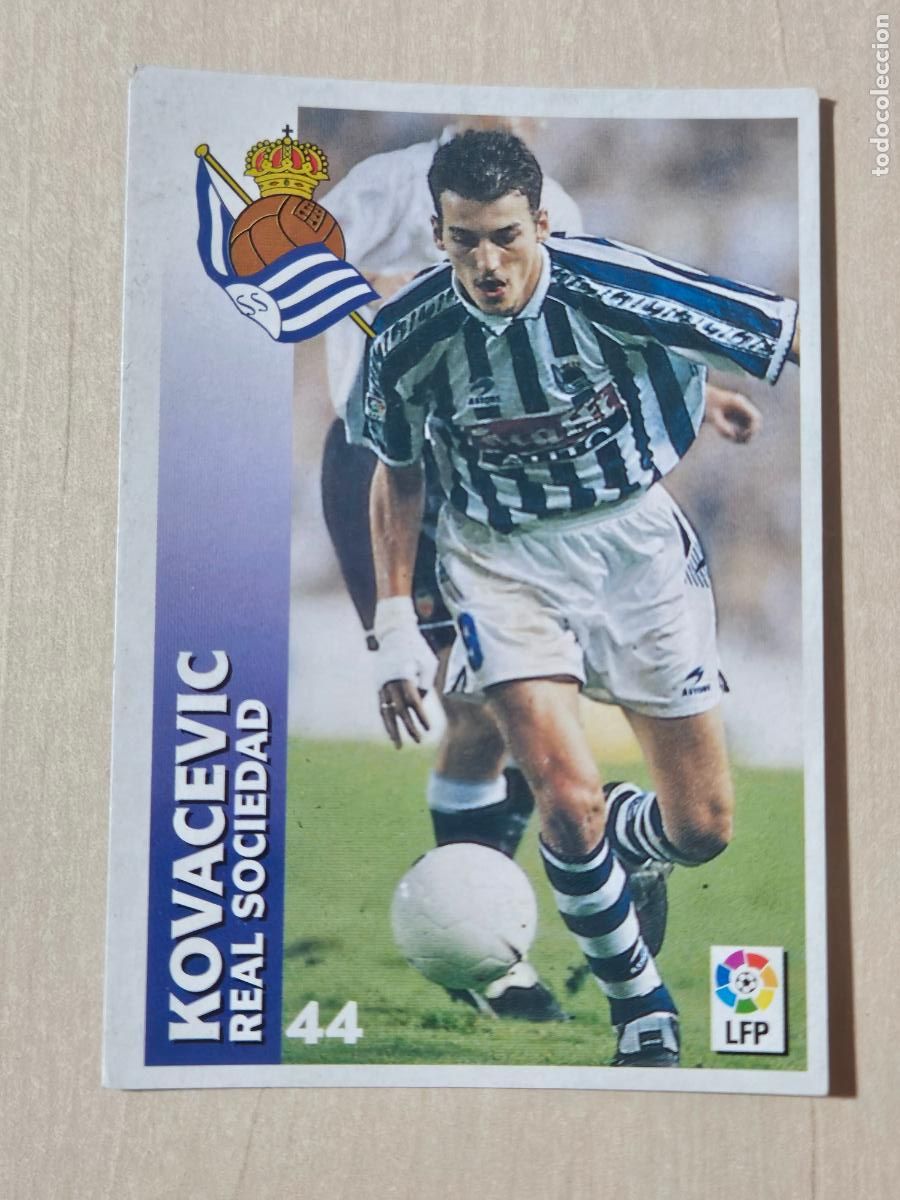Fu&szlig;ball-Sticker: FICHA N&ordm; 44 KOVACEVIC - CHUPA CHUPS 1998-1999, 98-99 - REAL SOCIEDAD