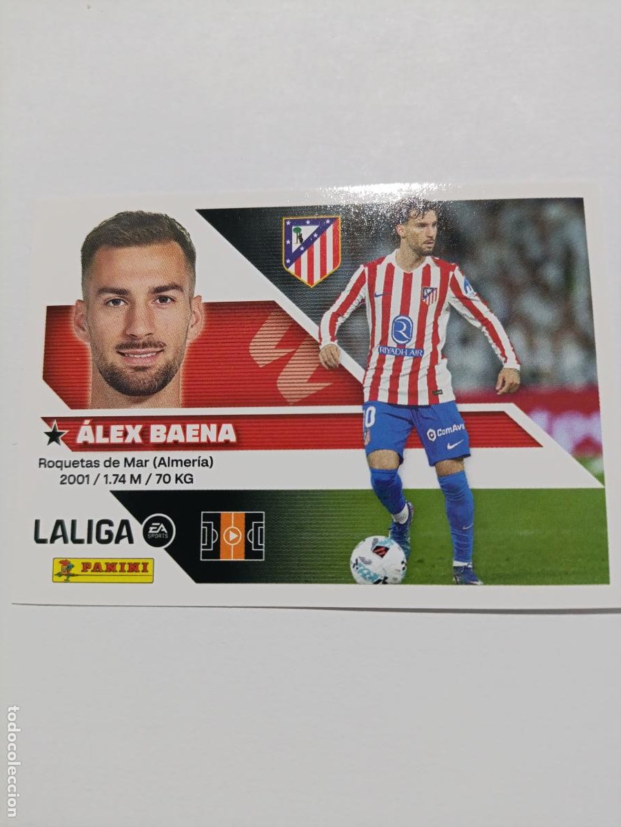 Fu&szlig;ball-Sticker: LIGA ESTE 2026 2027 ATLETICO DE MADRID ALEX BAENA N&ordm;15