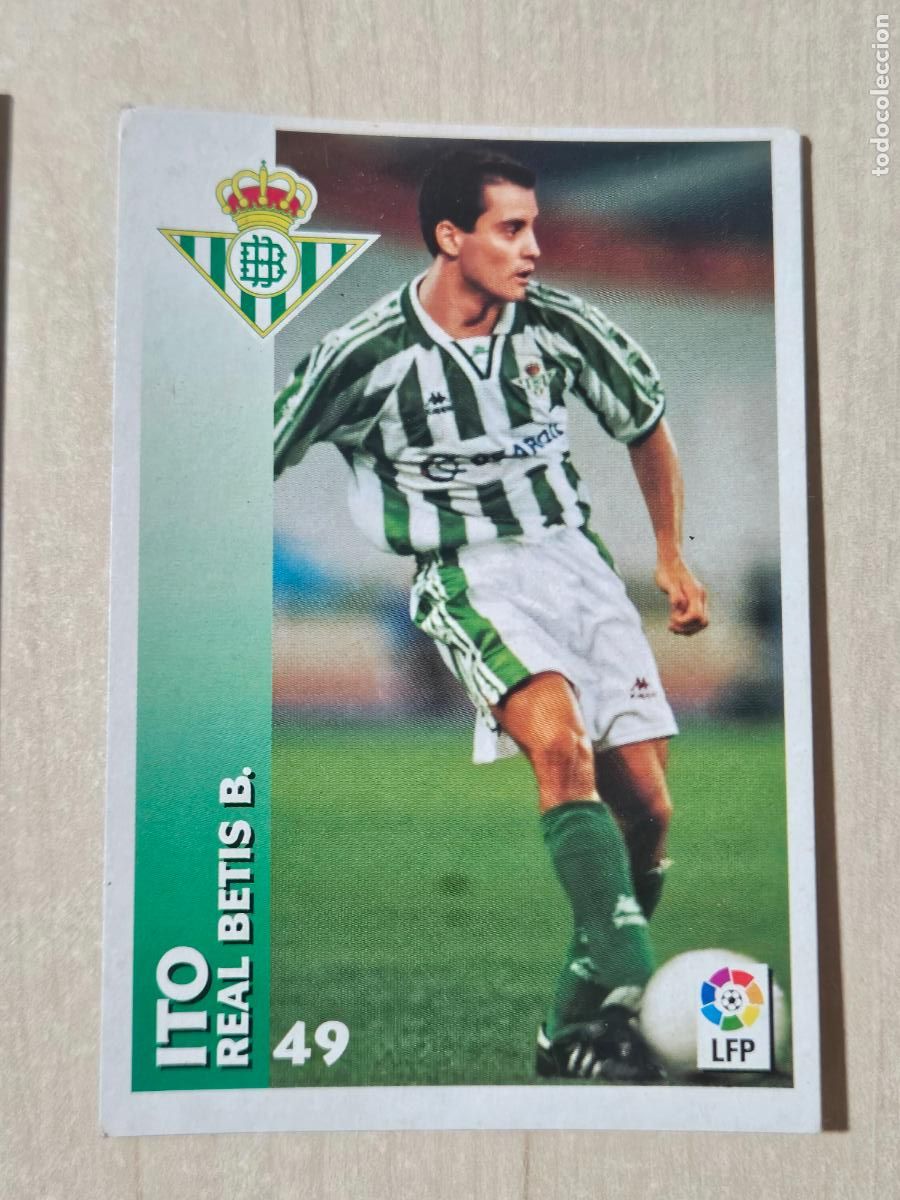 Fu&szlig;ball-Sticker: FICHA N&ordm; 49 ITO - CHUPA CHUPS 1998-1999, 98-99 - REAL BETIS
