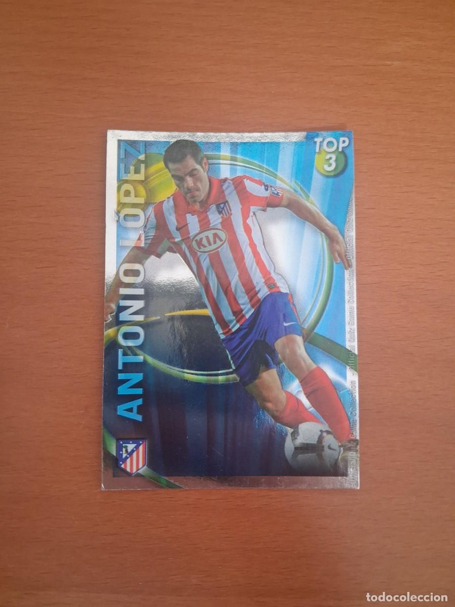 Fu&szlig;ball-Sticker: Mundicromo Official Quiz Game Collection 2010 2011 Top 3 Azul Atletico de Madrid 580 Antonio Lopez