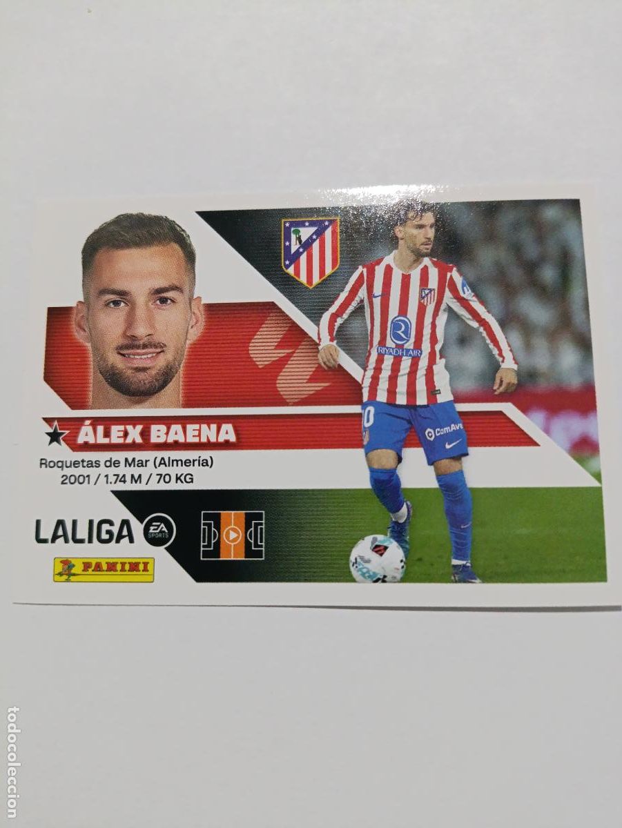 Fu&szlig;ball-Sticker: LIGA ESTE 2026 2027 ATLETICO DE MADRID ALEX BAENA N&ordm;15