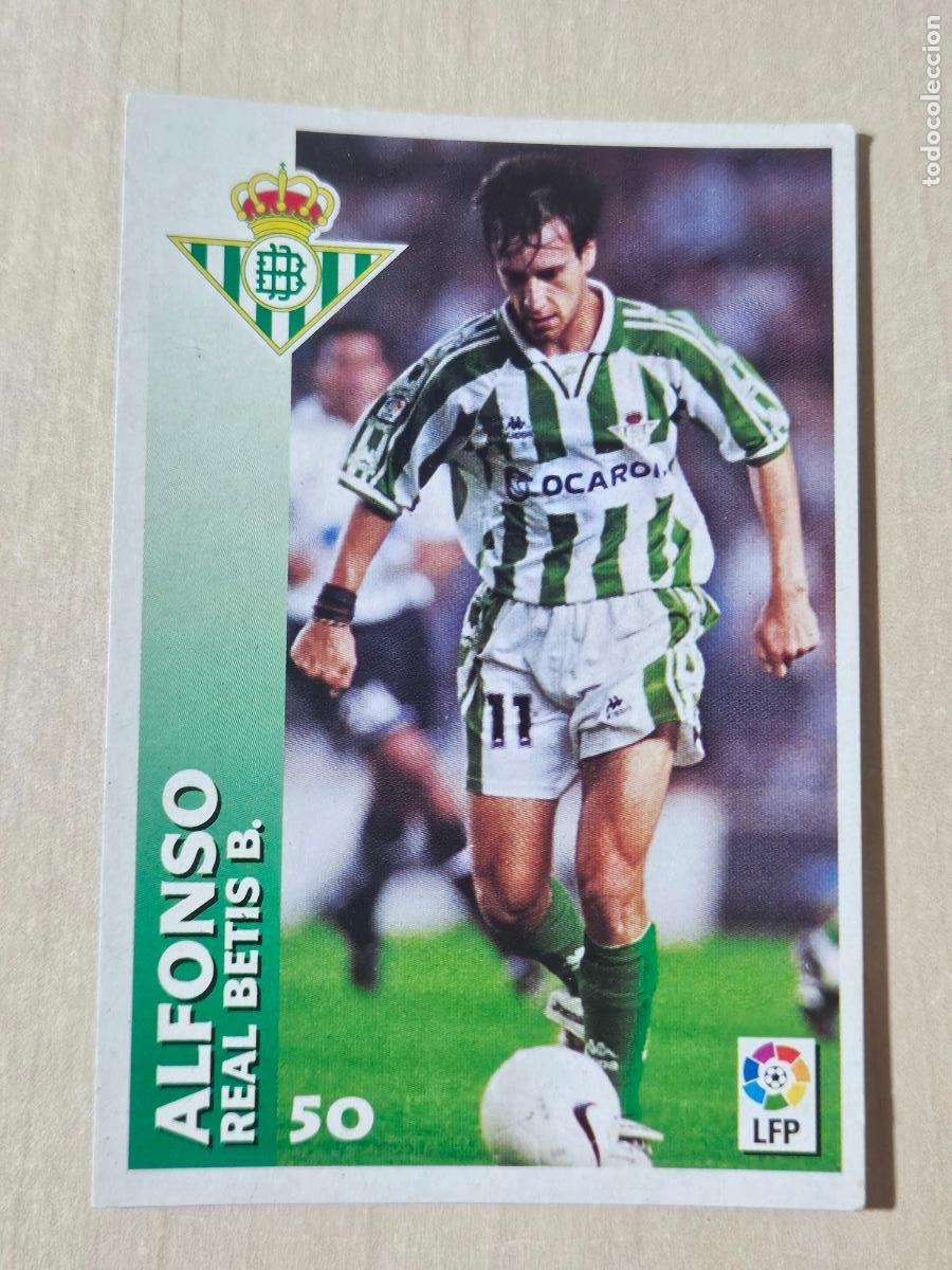 Fu&szlig;ball-Sticker: FICHA N&ordm; 50 ALFONSO - CHUPA CHUPS 1998-1999, 98-99 - REAL BETIS