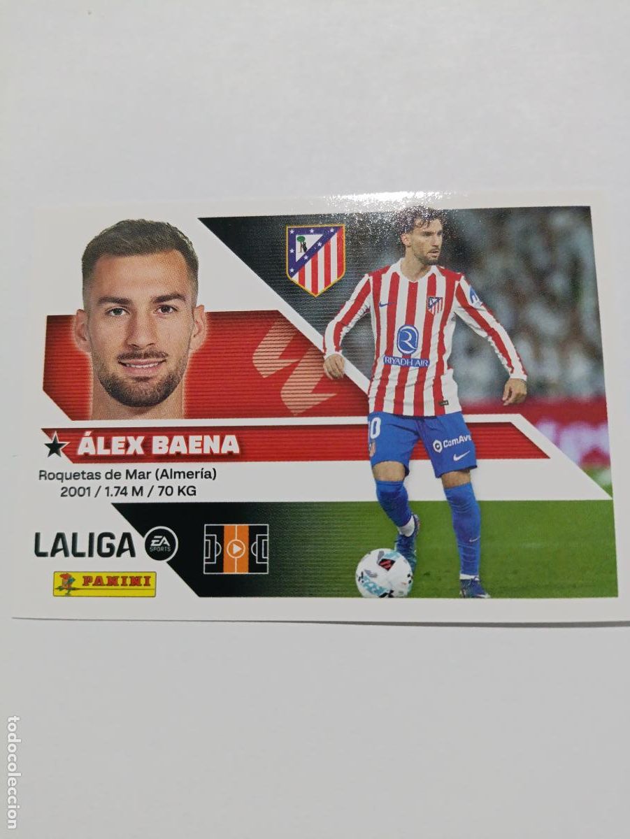 Fu&szlig;ball-Sticker: LIGA ESTE 2026 2027 ATLETICO DE MADRID ALEX BAENA N&ordm;15