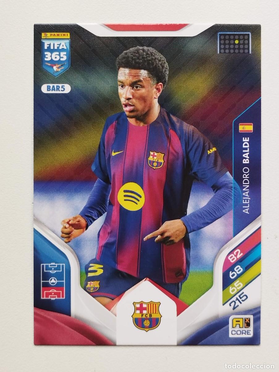Cromos de f&uacute;tbol: CROMO CARD ADRENALYN FIFA 365 2025 2026 25 26 BAR5 BALDE BARCELONA