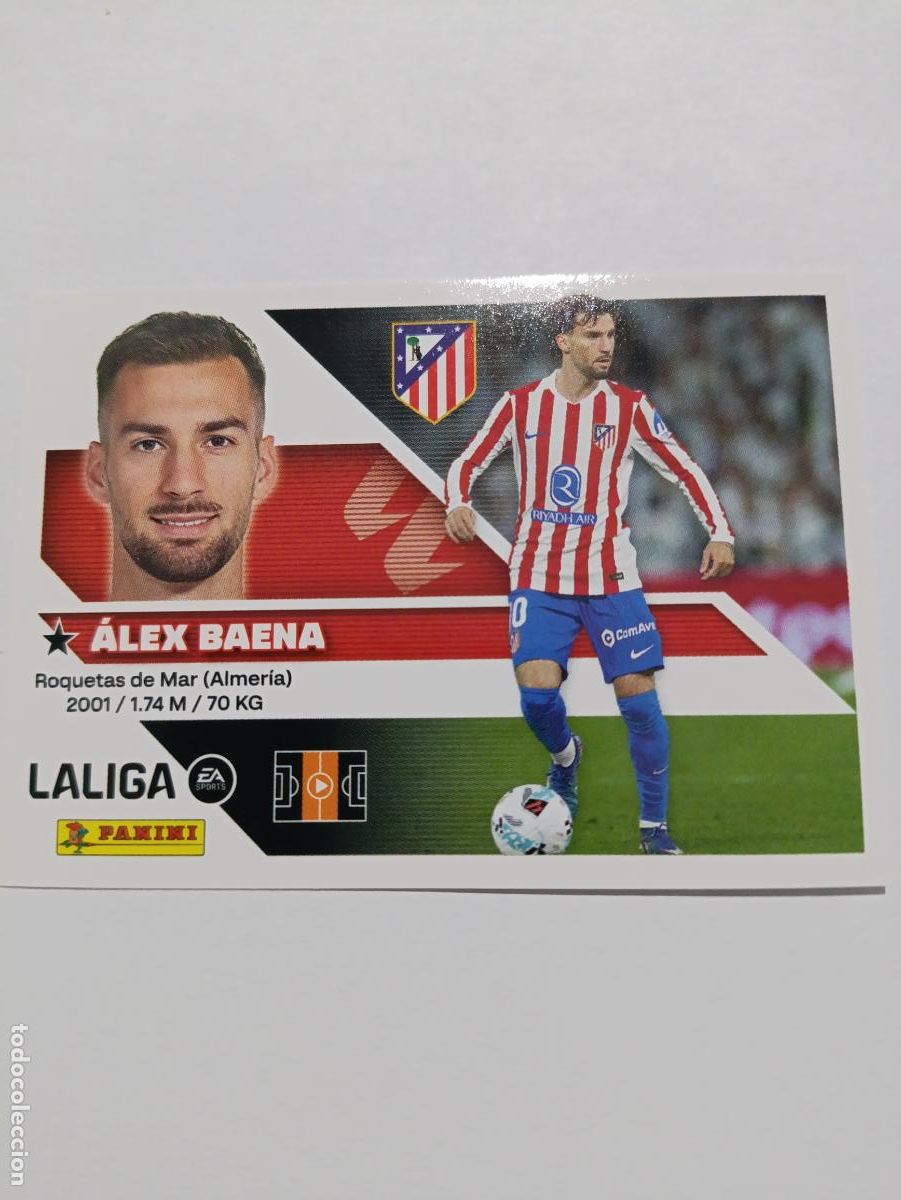 Fu&szlig;ball-Sticker: LIGA ESTE 2026 2027 ATLETICO DE MADRID ALEX BAENA N&ordm;15