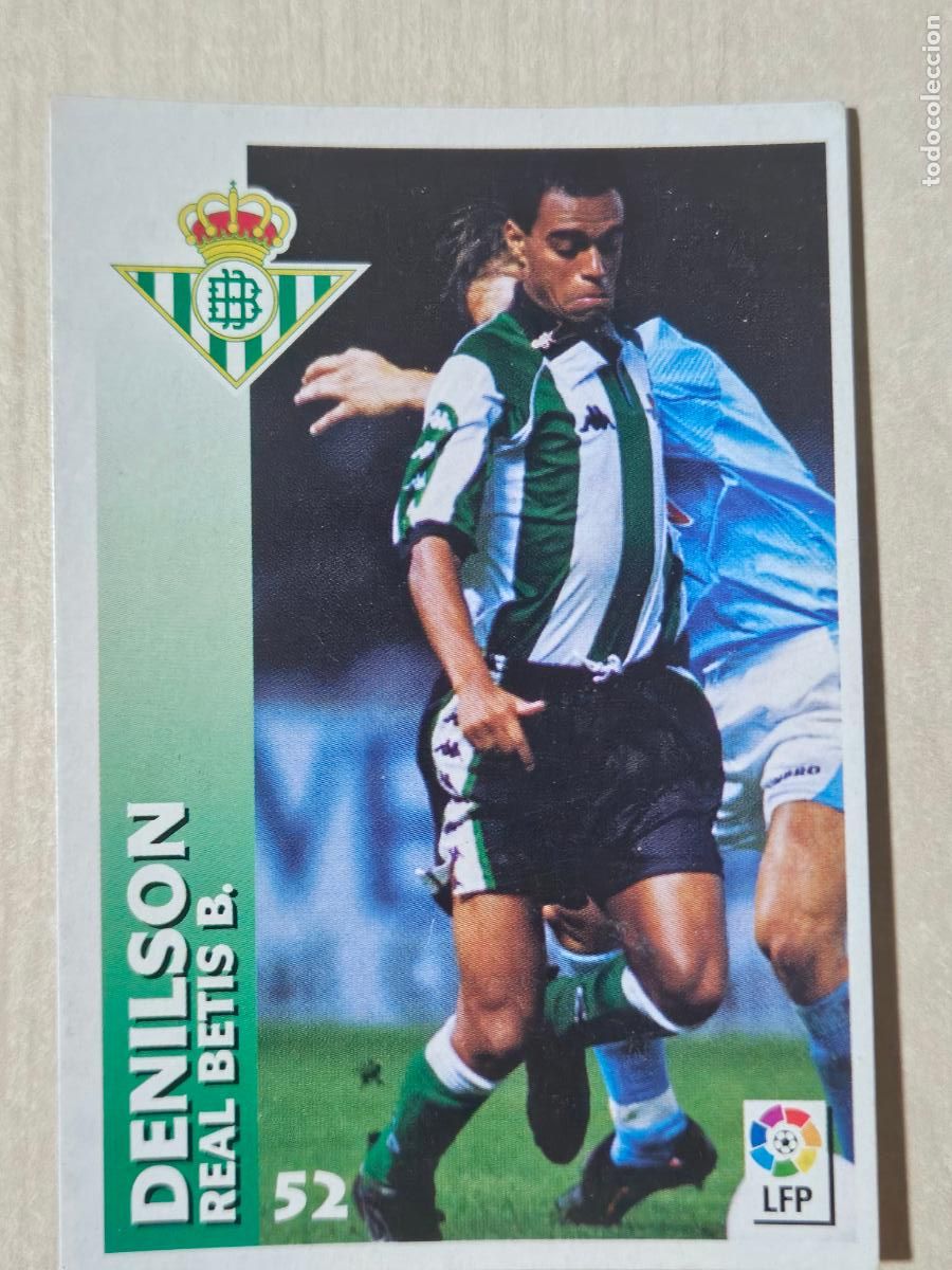 Fu&szlig;ball-Sticker: FICHA N&ordm; 52 DENILSON - CHUPA CHUPS 1998-1999, 98-99 - REAL BETIS