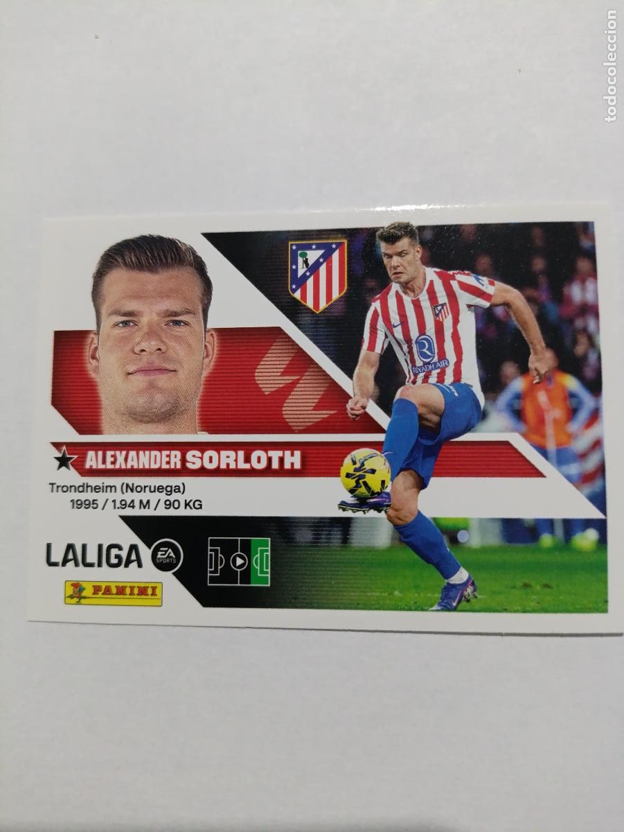 Fu&szlig;ball-Sticker: LIGA ESTE 2026 2027 ATLETICO DE MADRID SORLOTH N&ordm;19