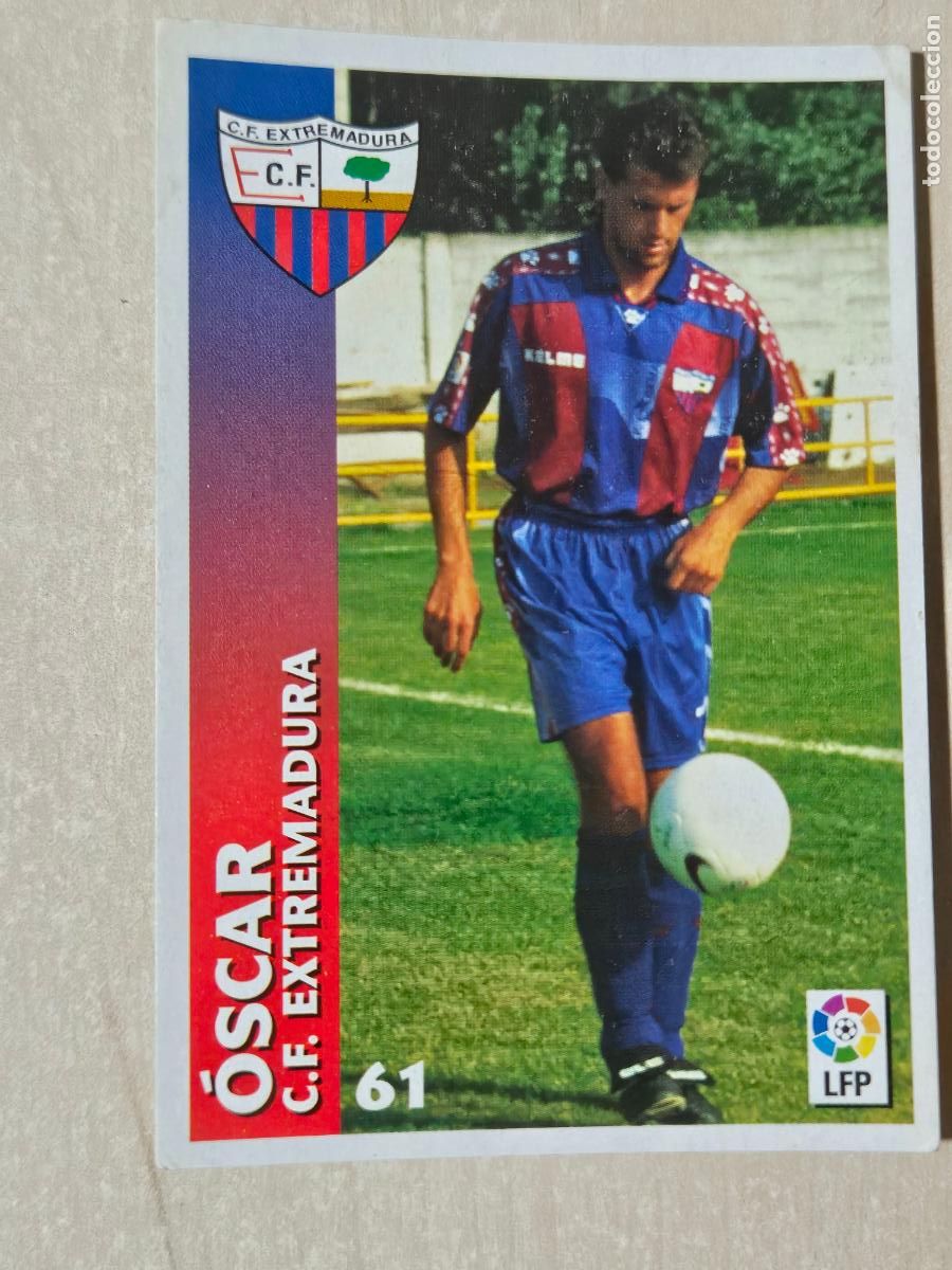 Fu&szlig;ball-Sticker: FICHA N&ordm; 61 OSCAR - CHUPA CHUPS 1998-1999, 98-99 - EXTREMADURA