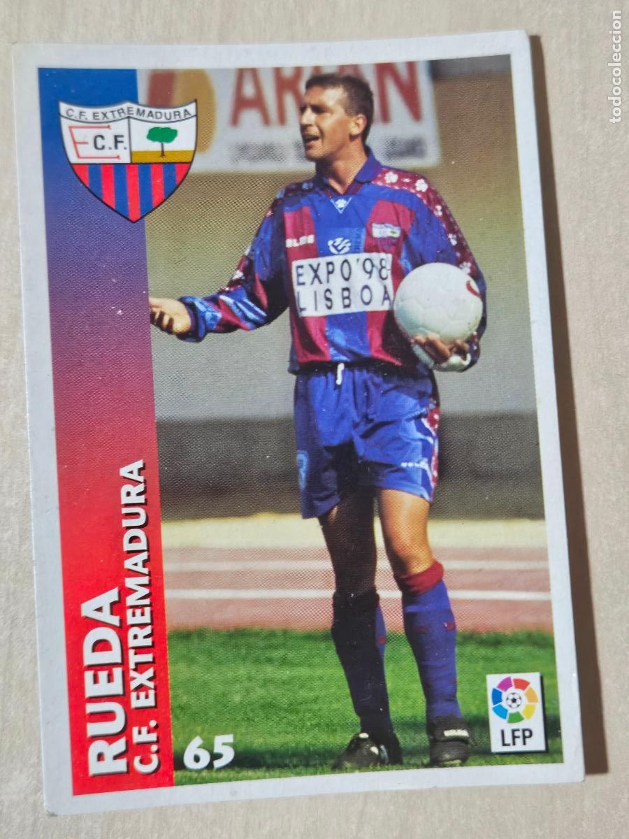 Fu&szlig;ball-Sticker: FICHA N&ordm; 65 RUEDA - CHUPA CHUPS 1998-1999, 98-99 - EXTREMADURA