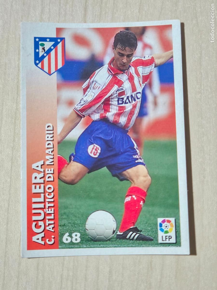 Fu&szlig;ball-Sticker: FICHA N&ordm; 68 AGUILERA - CHUPA CHUPS 1998-1999, 98-99 - ATLETICO DE MADRID