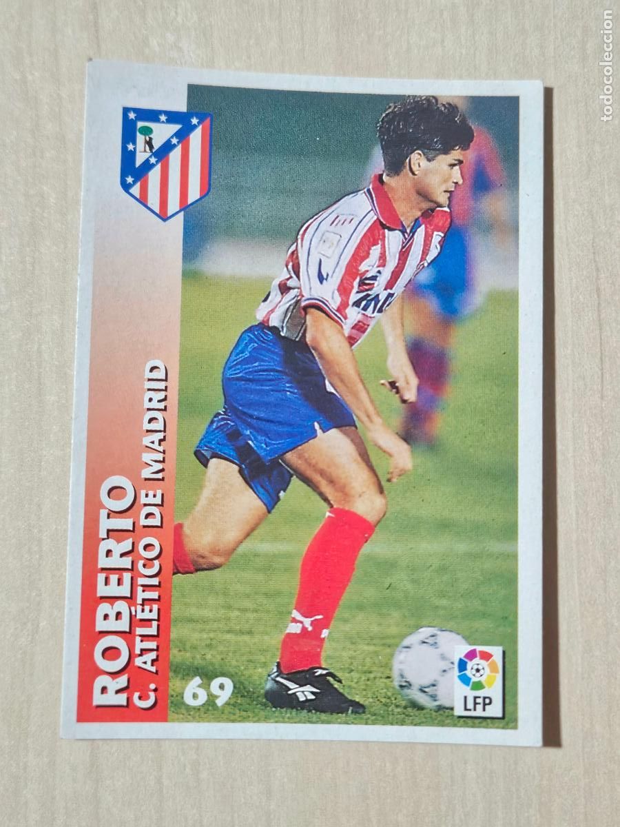 Fu&szlig;ball-Sticker: FICHA N&ordm; 69 ROBERTO - CHUPA CHUPS 1998-1999, 98-99 - ATLETICO DE MADRID