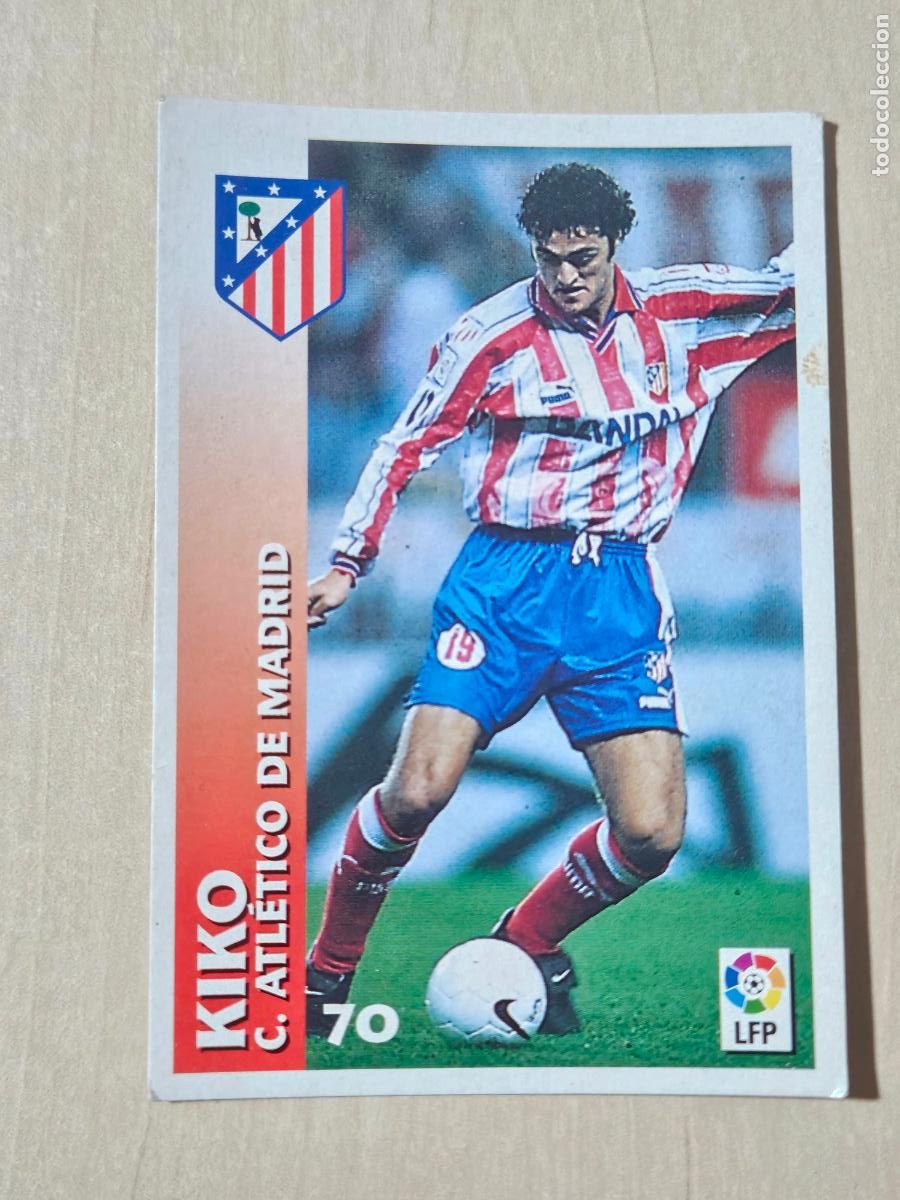 Fu&szlig;ball-Sticker: FICHA N&ordm; 70 KIKO - CHUPA CHUPS 1998-1999, 98-99 - ATLETICO DE MADRID
