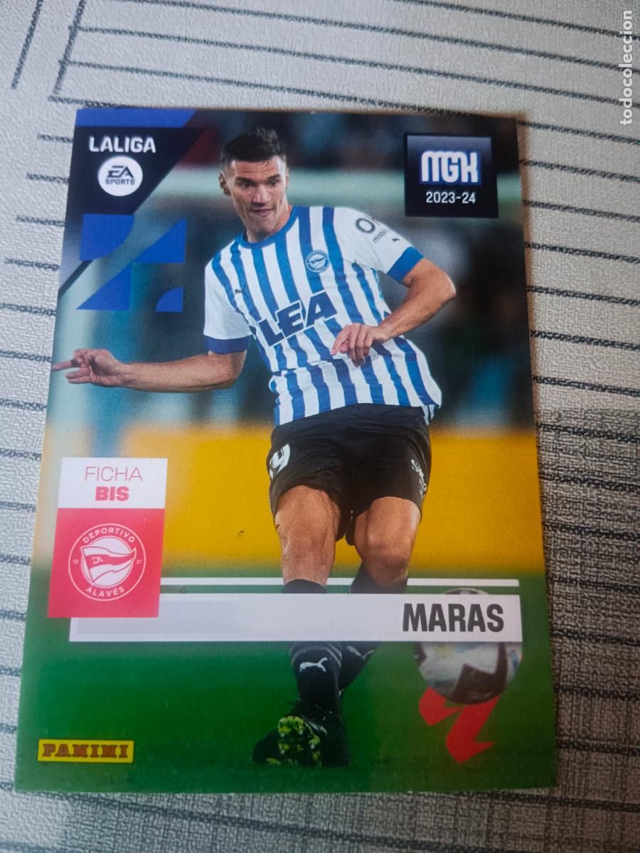 Fu&szlig;ball-Sticker: MEGACRACKS 2023 2024 23 24 LA LIGA N&ordm; 24 BIS MARAS ALAVES MEGA CRACKS MGK