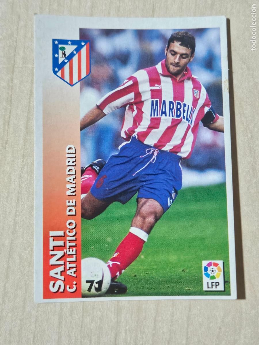 Fu&szlig;ball-Sticker: FICHA N&ordm; 71 SANTI - CHUPA CHUPS 1998-1999, 98-99 - ATLETICO DE MADRID