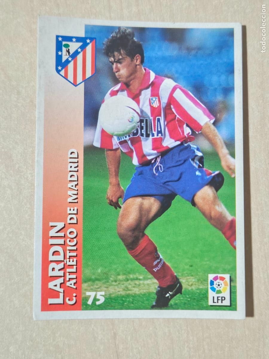 Cartes &agrave; collectionner de Football: FICHA N&ordm; 75 LARDIN - CHUPA CHUPS 1998-1999, 98-99 - ATLETICO DE MADRID