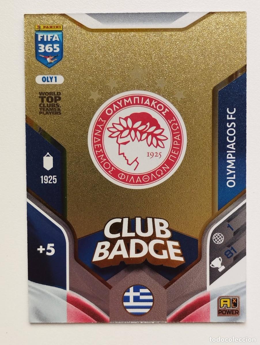 Cromos de f&uacute;tbol: CROMO CARD ADRENALYN FIFA 365 2025 2026 25 26 OLY1 OLYMPIACOS ESCUDO CLUB BADGE