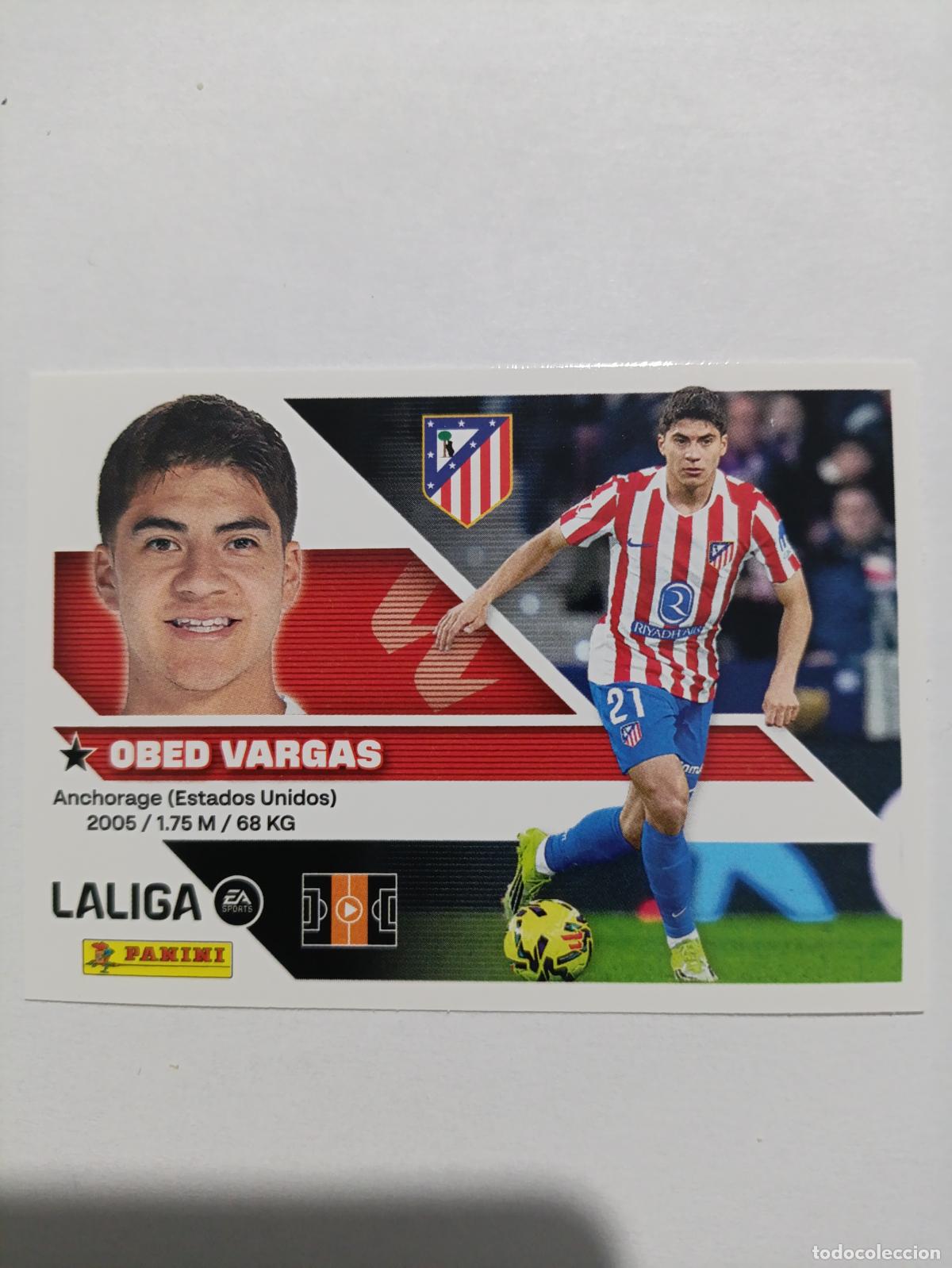 Cartes &agrave; collectionner de Football: LIGA ESTE 2026 2027 ATLETICO DE MADRID OBED VARGAS N&ordm;14B