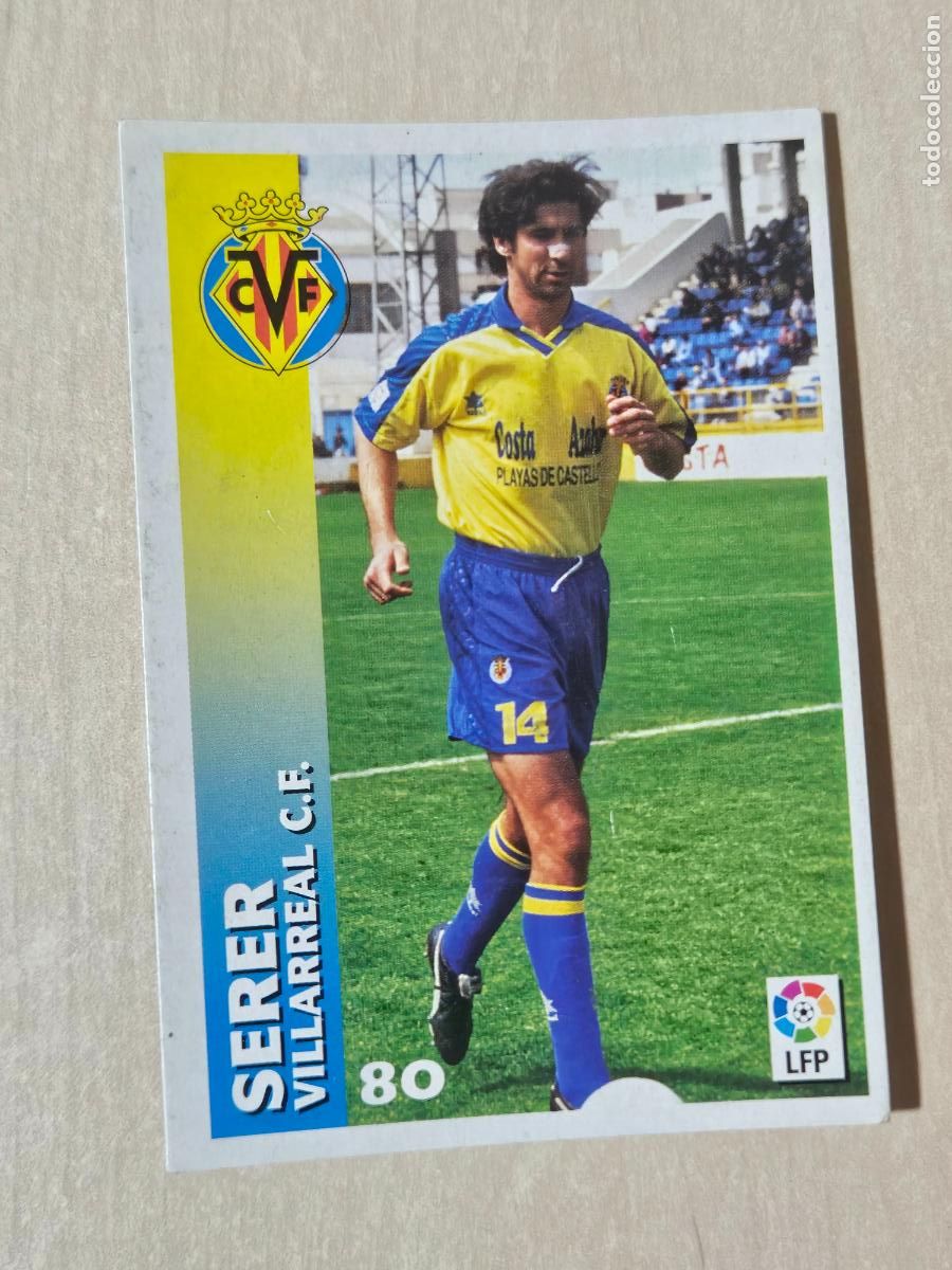 Cartes &agrave; collectionner de Football: FICHA N&ordm; 80 SERER - CHUPA CHUPS 1998-1999, 98-99 - VILLARREAL