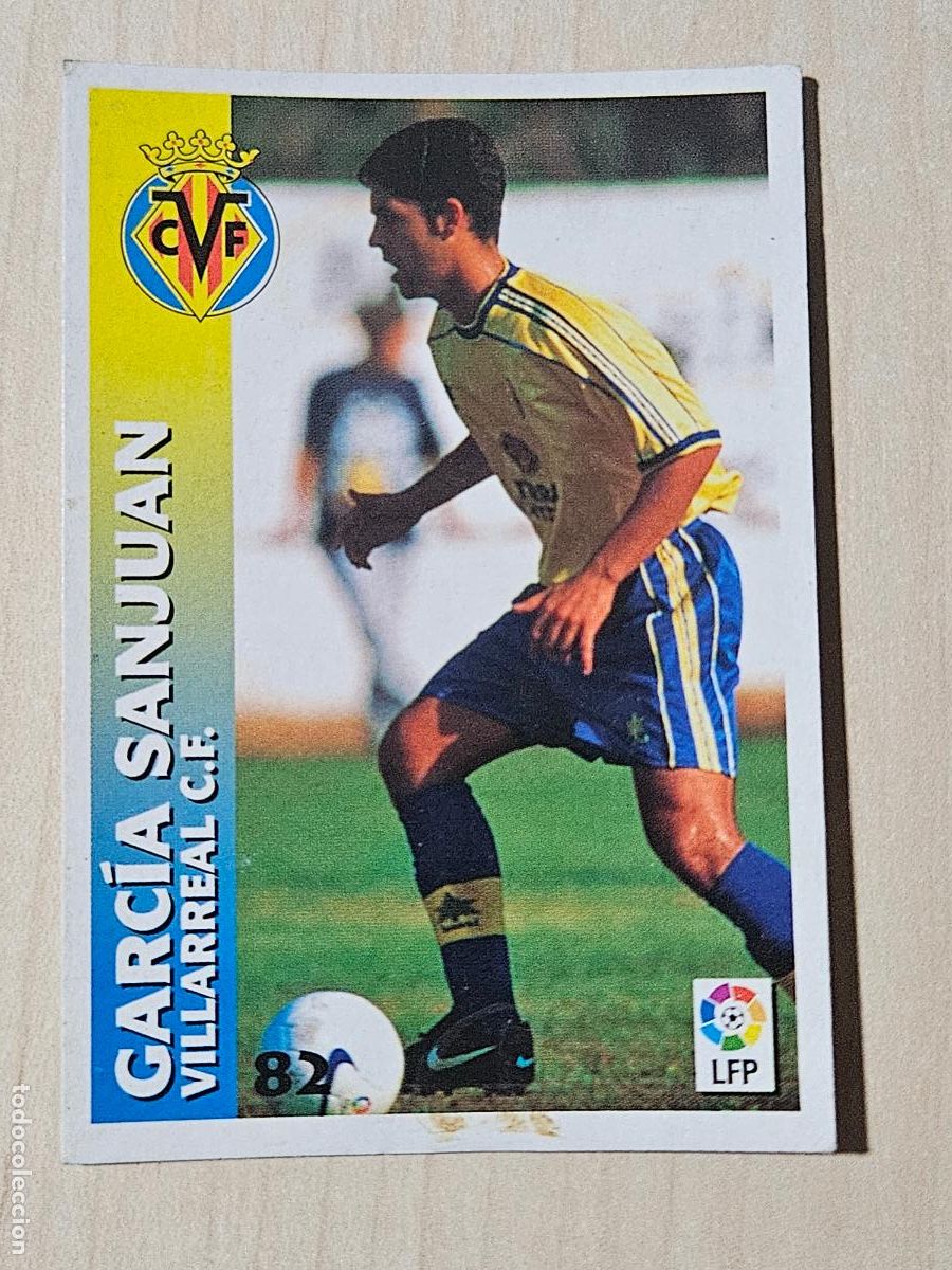 Football Stickers: FICHA N&ordm; 82 GARCIA SAN JUAN - CHUPA CHUPS 1998-1999, 98-99 - VILLARREAL