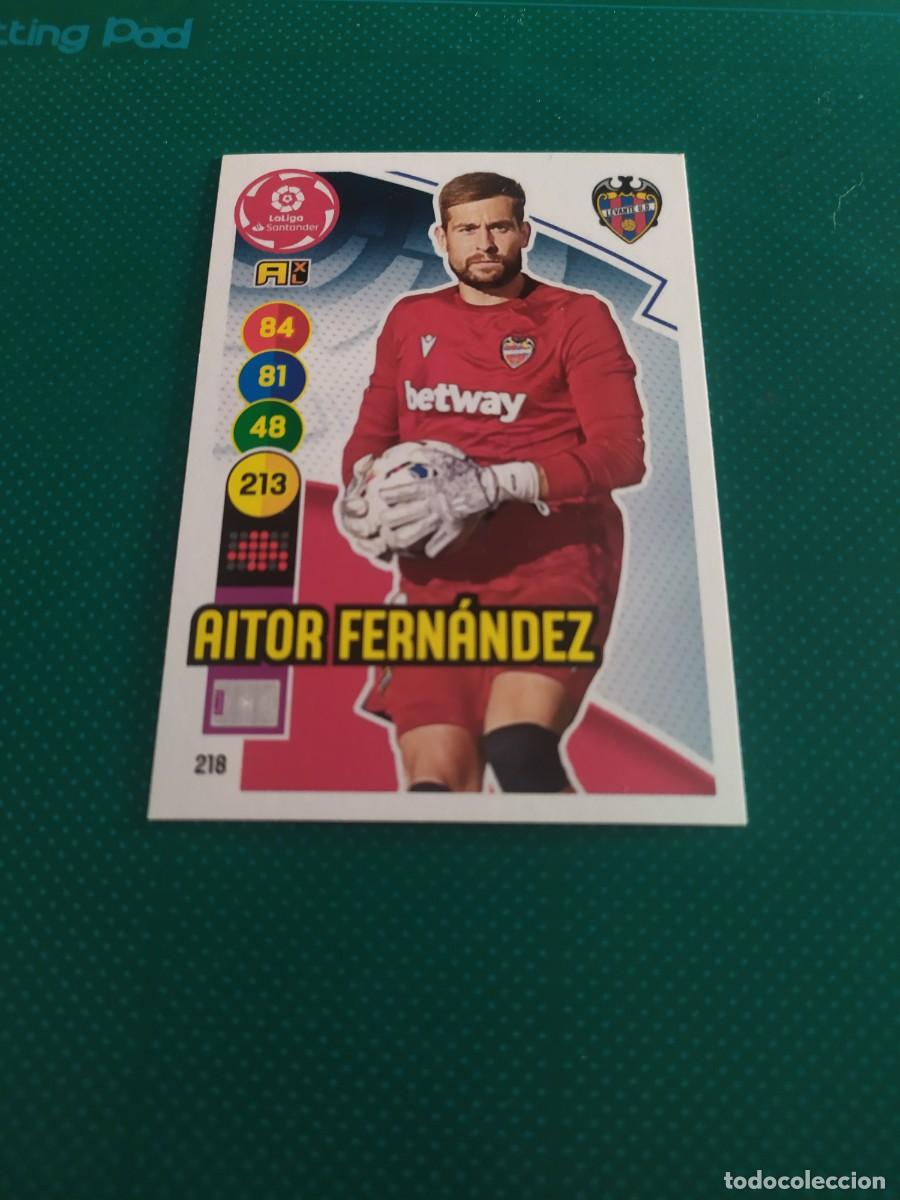 Football Stickers: 1 CROMO FICHA ADRENALYN 2020-2021 20-21 U.D LEVANTE 218 AITOR FERN&Aacute;NDEZ