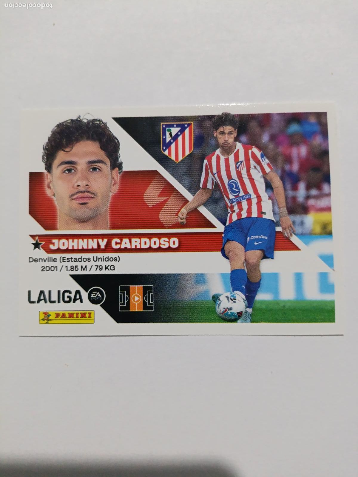 Football Stickers: LIGA ESTE 2026 2027 ATLETICO DE MADRID JOHNNY CARDOSO N&ordm;13