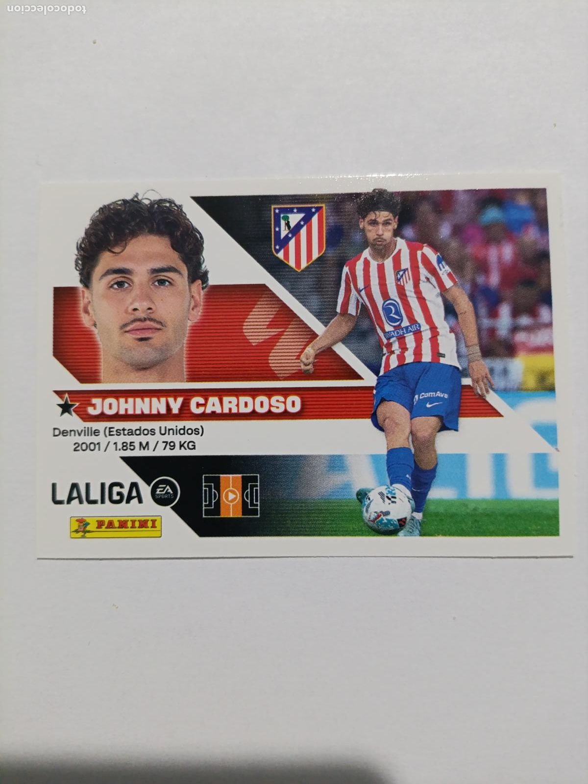Football Stickers: LIGA ESTE 2026 2027 ATLETICO DE MADRID JOHNNY CARDOSO N&ordm;13