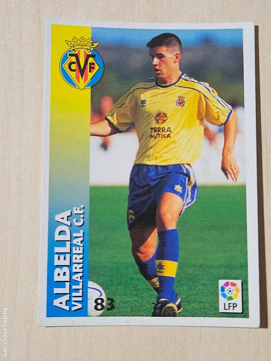 Football Stickers: FICHA N&ordm; 83 ALBELDA - CHUPA CHUPS 1998-1999, 98-99 - VILLARREAL