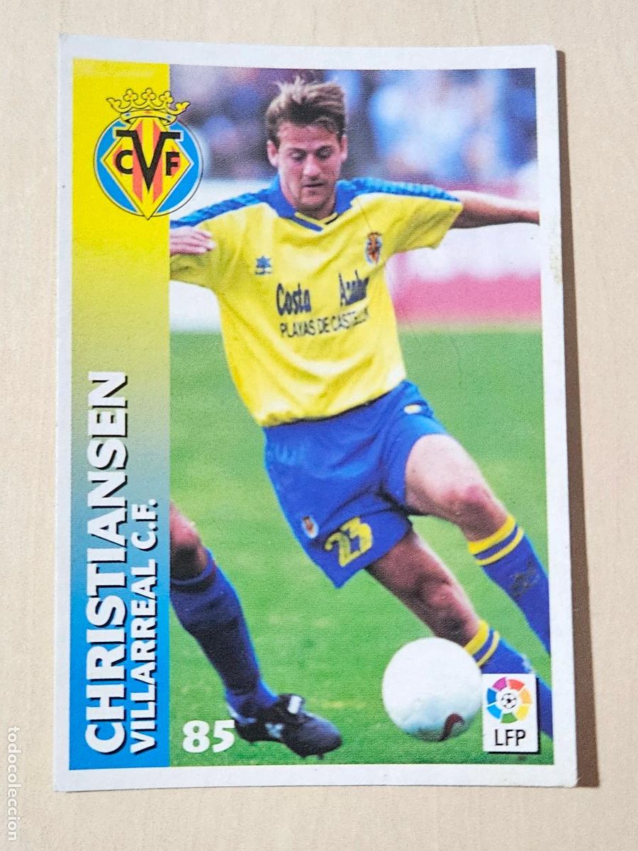Football Stickers: FICHA N&ordm; 85 CHRISTIANSEN - CHUPA CHUPS 1998-1999, 98-99 - VILLARREAL