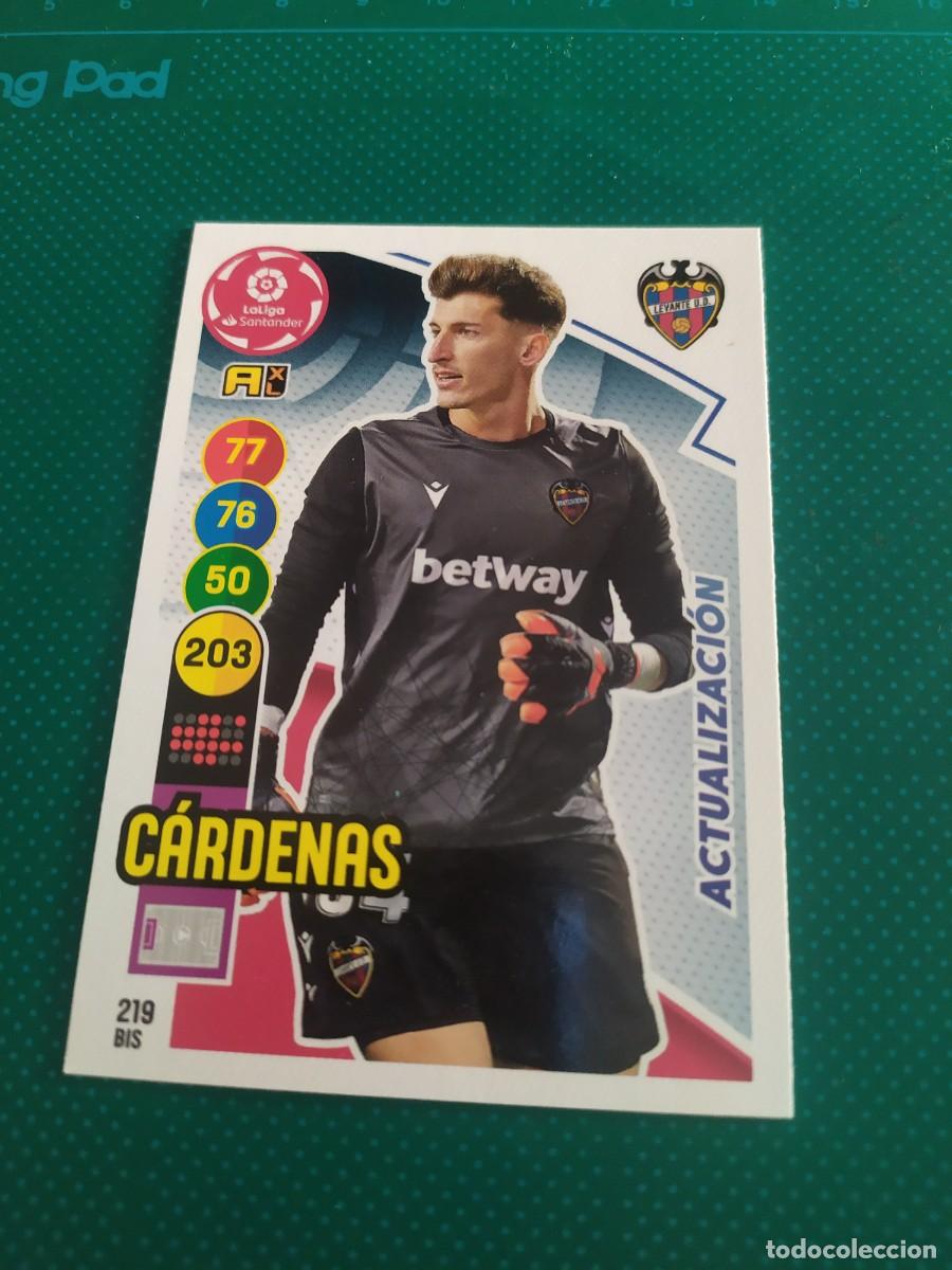 Football Stickers: 1 CROMO FICHA ADRENALYN 2020-2021 20-21 U.D LEVANTE 219 bis CARDENAS ( ACTUALIZACI&Oacute;N